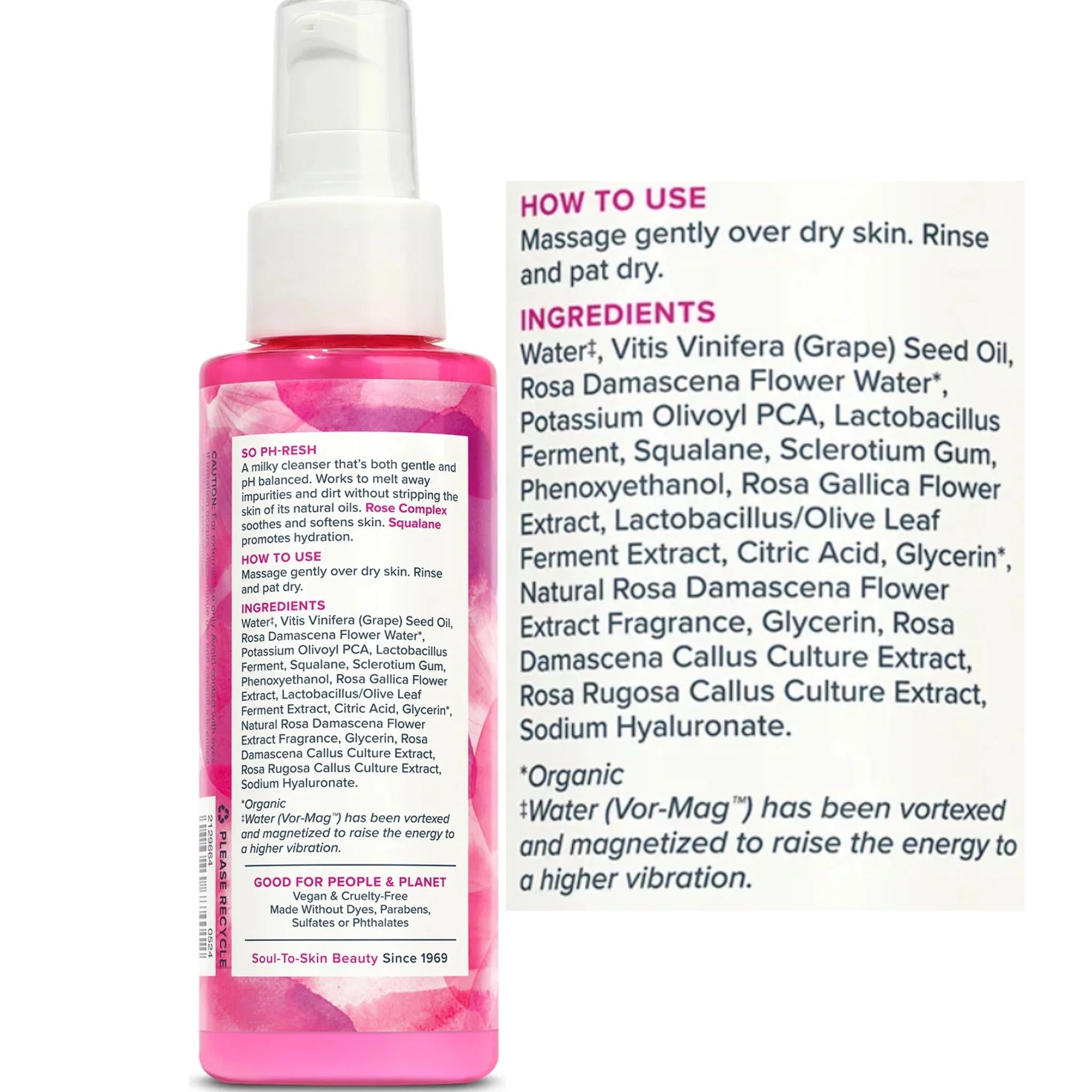 Heritage Store Rosewater Cleanser 118ml