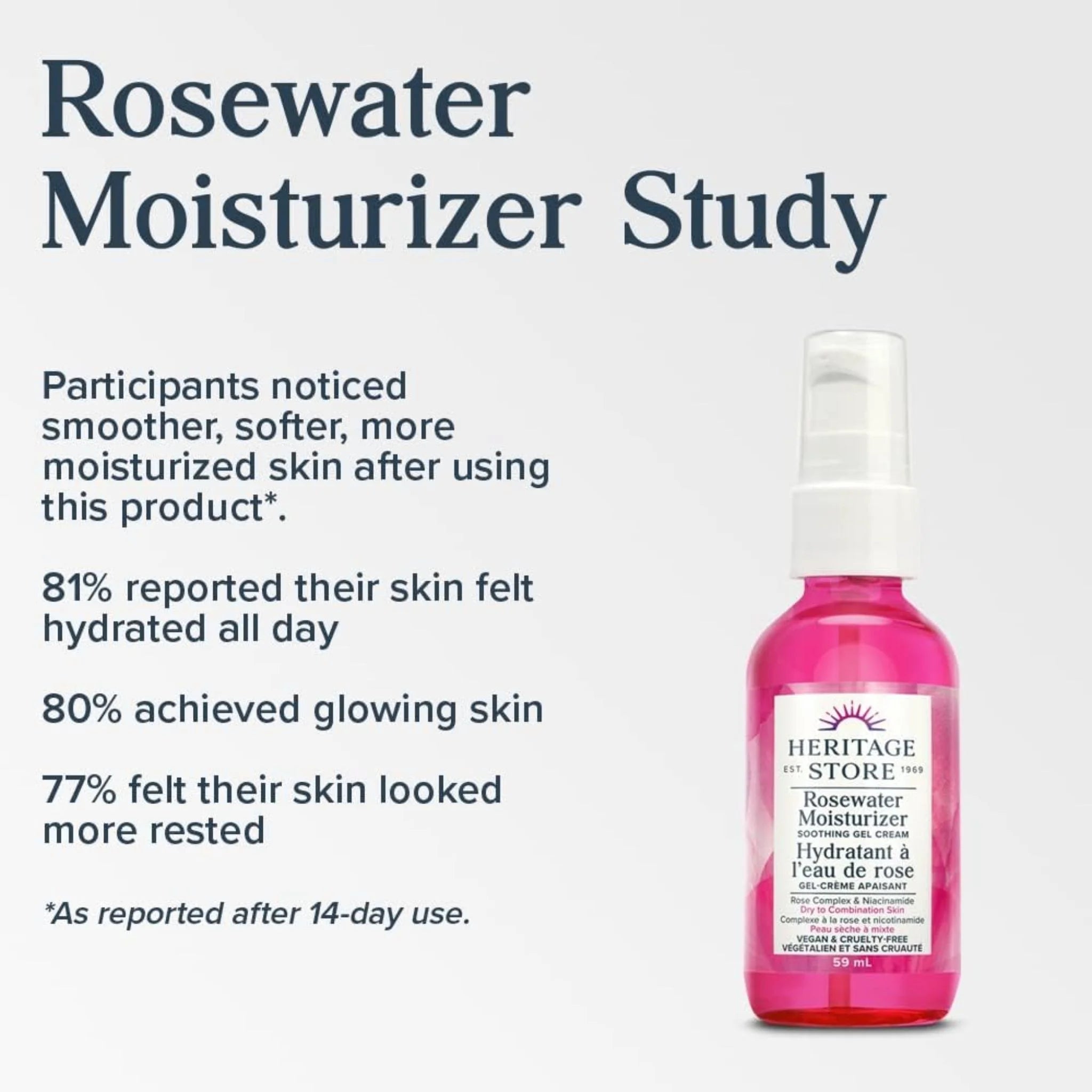 Heritage Store Rosewater Moisturizer Gel Cream 59ml