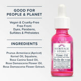 Heritage Store Rose Oil Nourishing Treatment 30ml