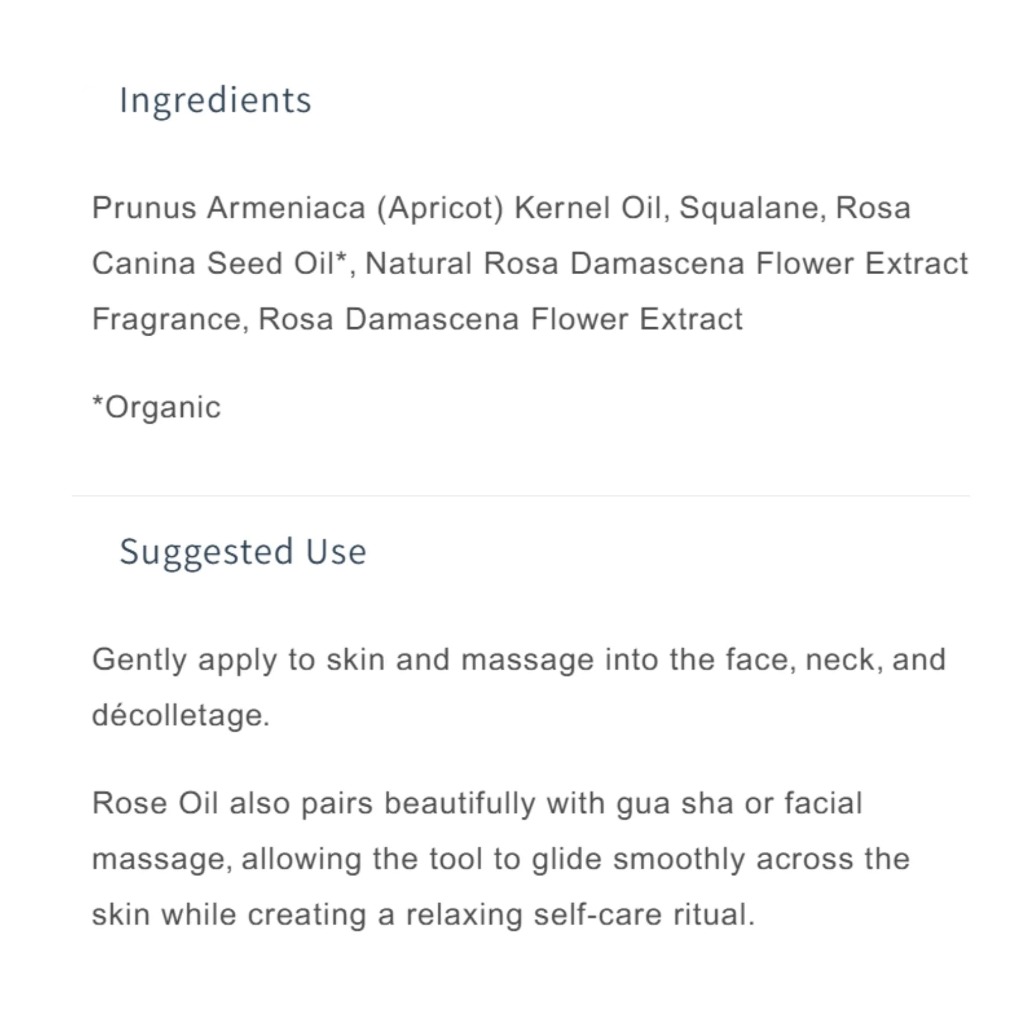 Heritage Store Rose Oil Nourishing Treatment 30ml
