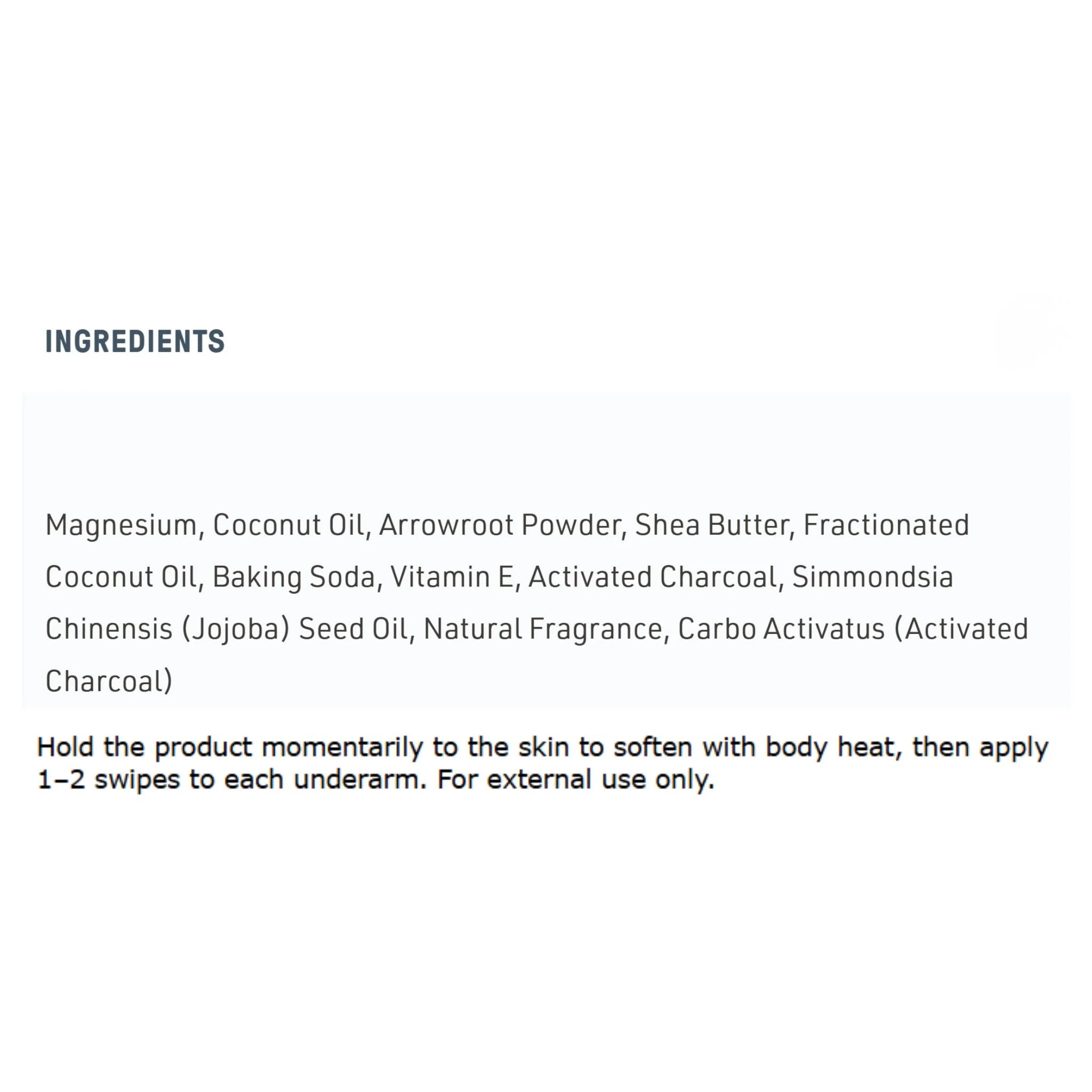 Schmidt's Deodorant Charcoal & Magnesium 75g
