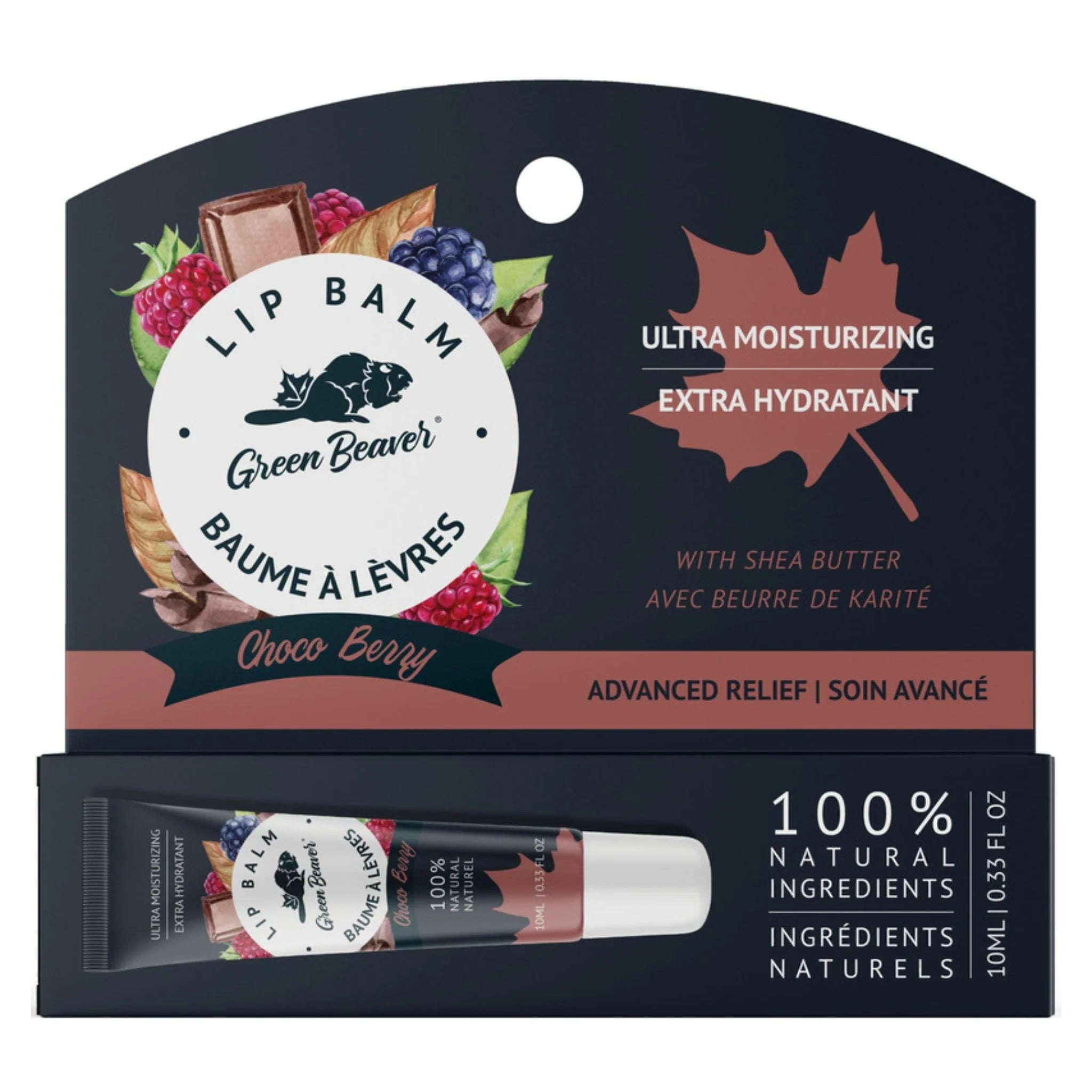The Green Beaver Company  Lip Balm Choco Berry 10ml