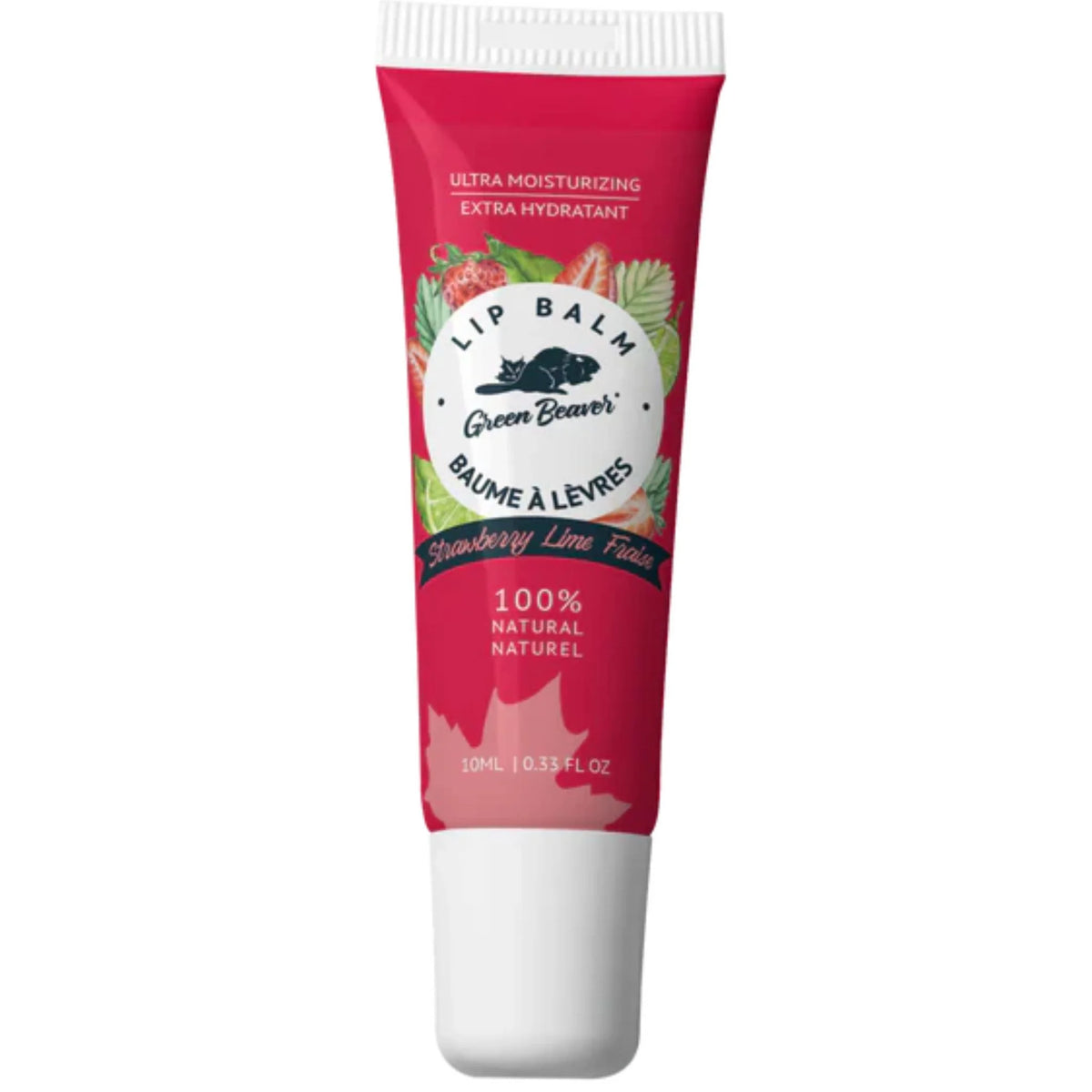 The Green Beaver Company  Lip Balm Strawberry  Lime 10ml