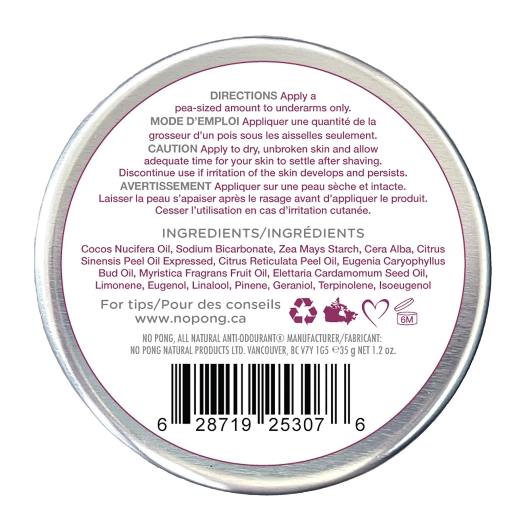 No Pong Deodorant Original Spicy Chai 35g
