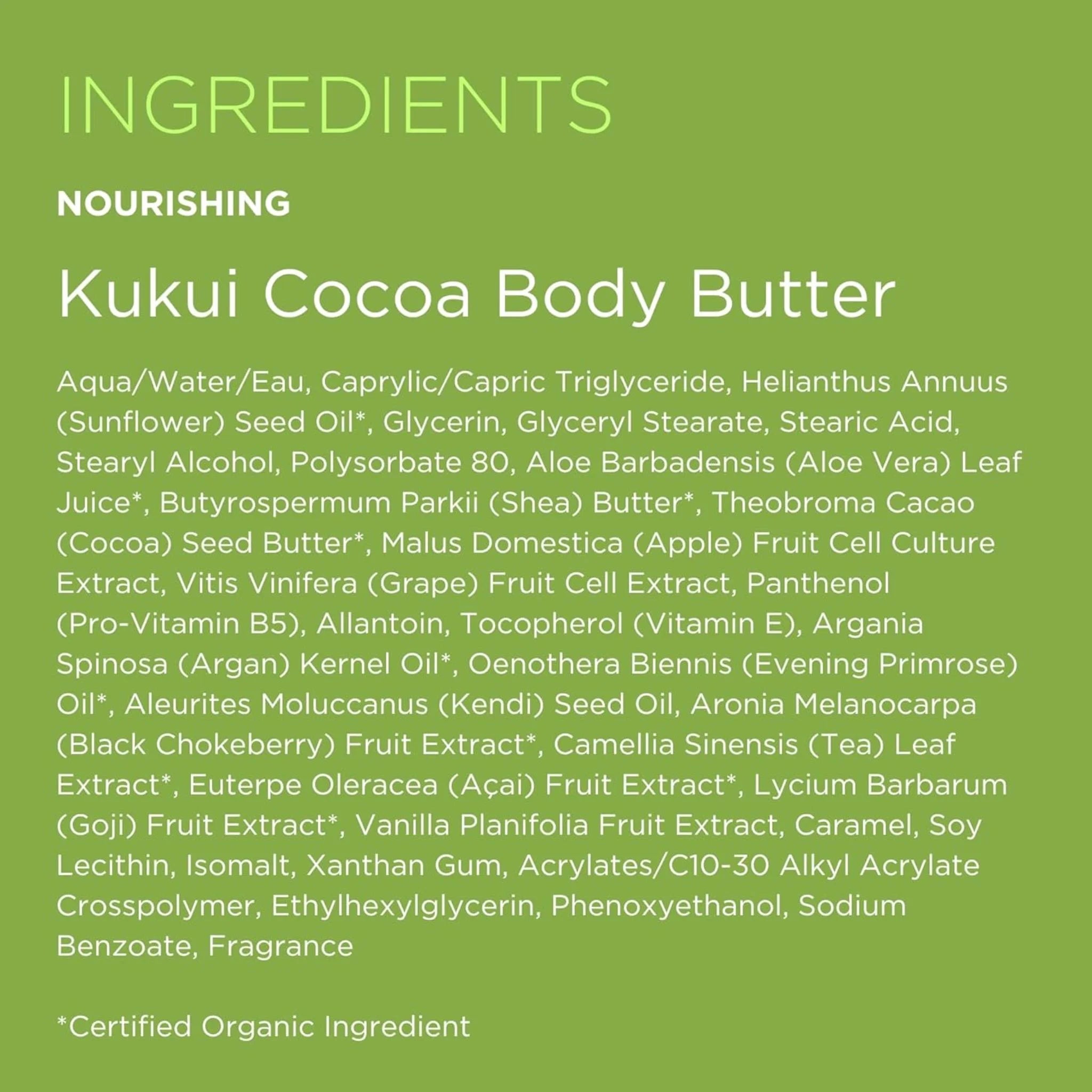 Andalou Kukui Cocoa Body Butter 236ml