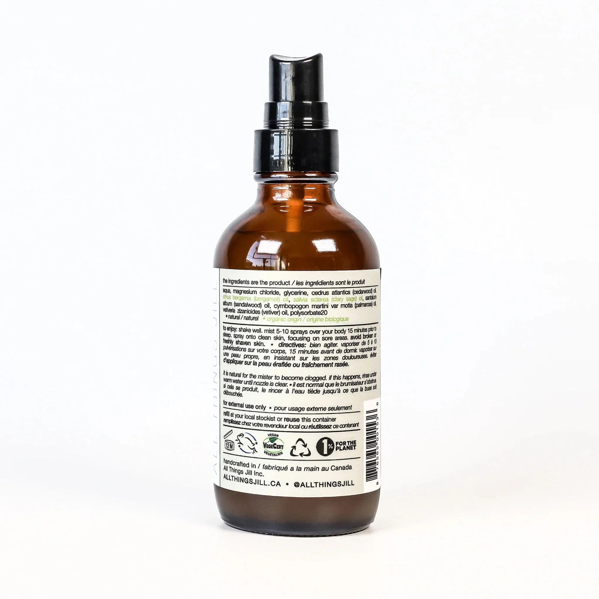 All Things Jill Magnesium Oil Sandalwood 120ml