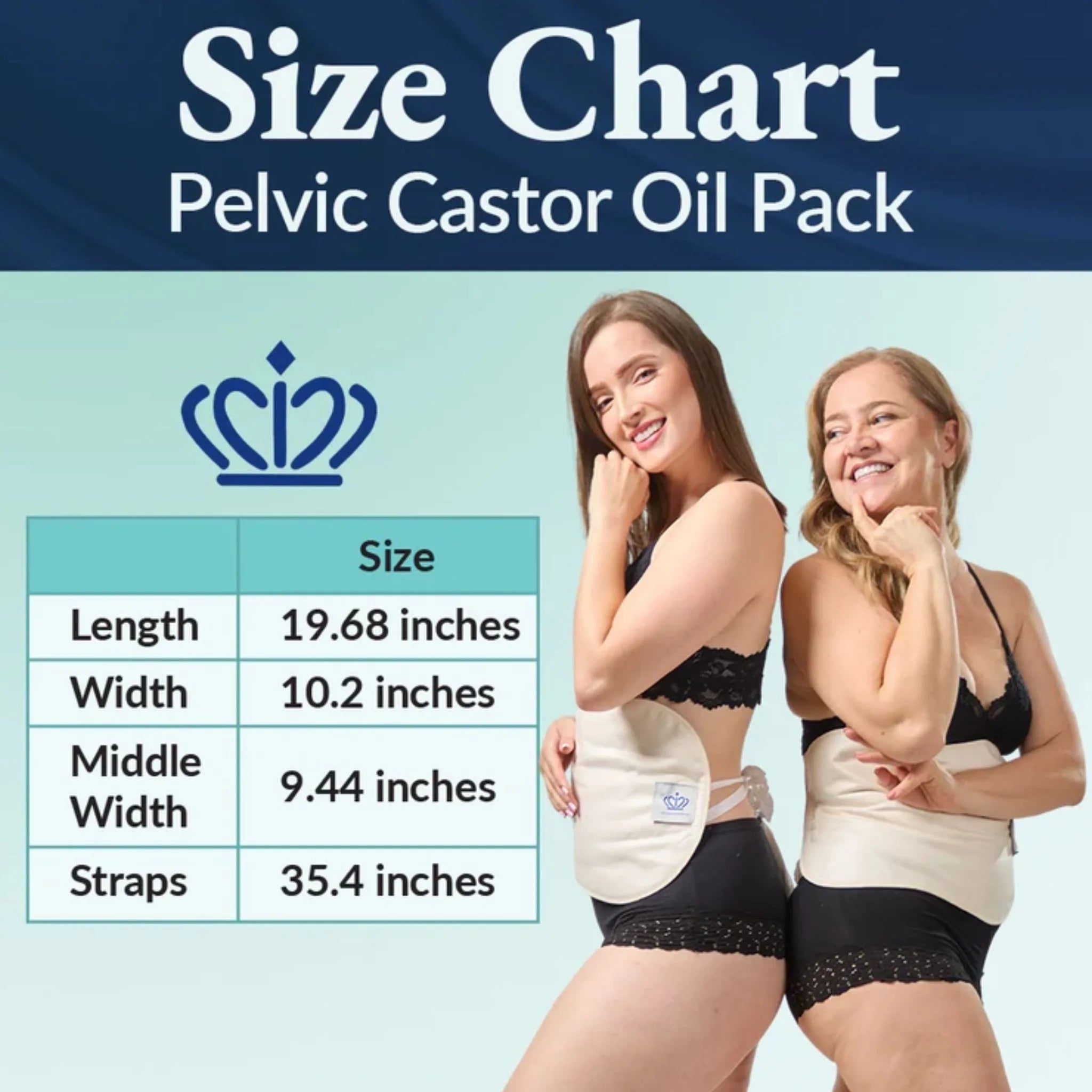 Queen of the Thrones Castor Oil Pelvis Pack 1un - Nature's Source Inc