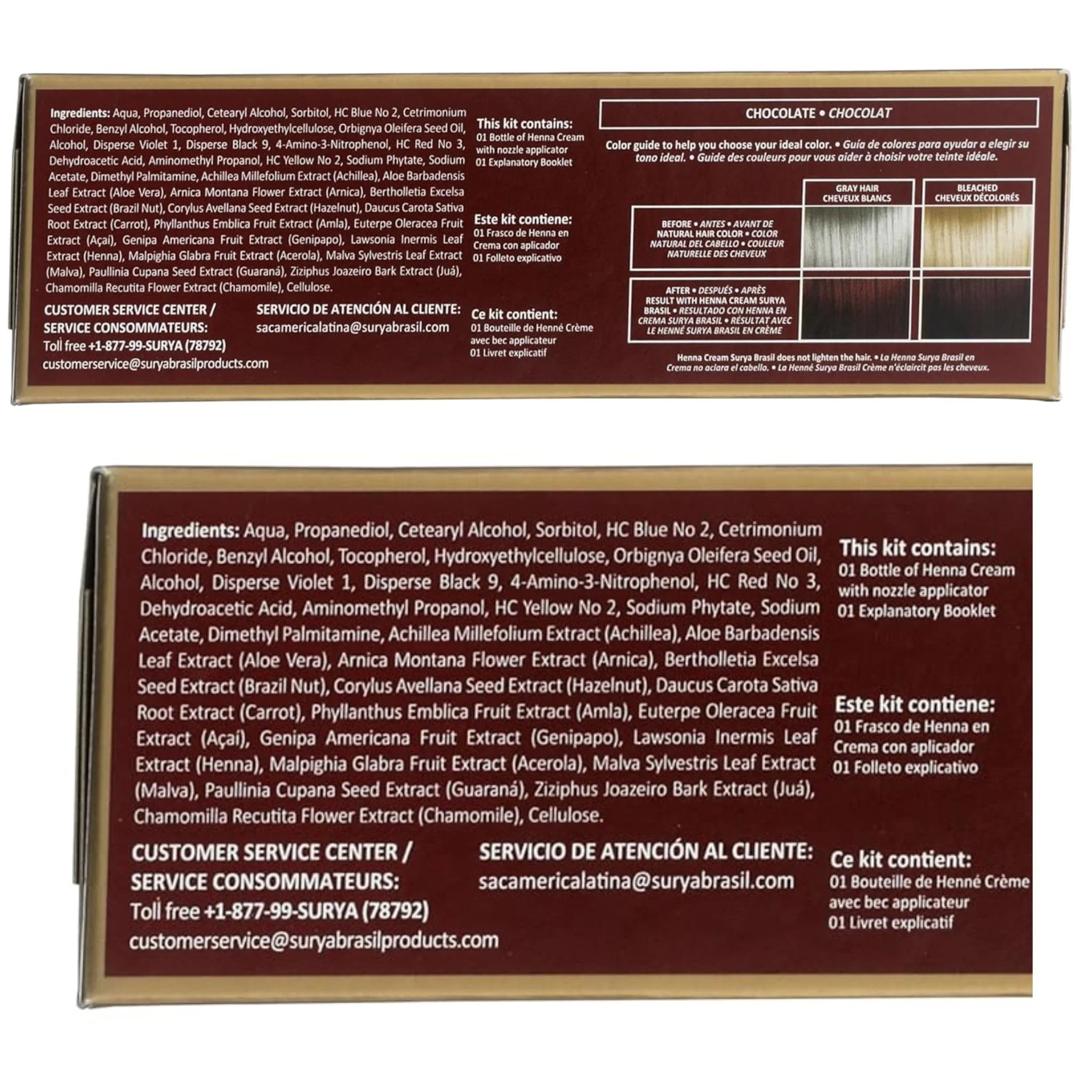 Surya Brasil Henna Cream Chocolate 2.37oz - Nature's Source Inc