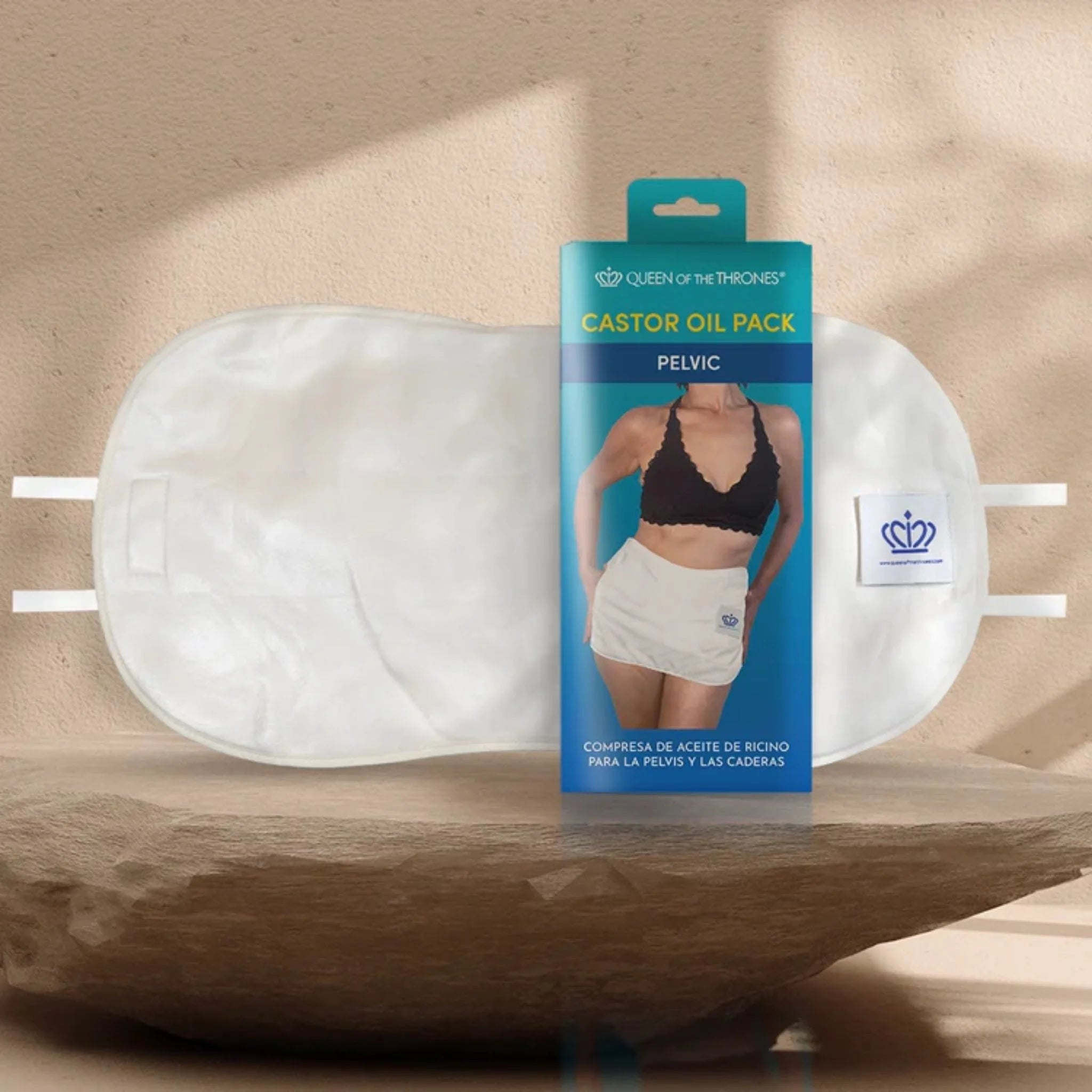 Queen of the Thrones Castor Oil Pelvis Pack 1un - Nature's Source Inc