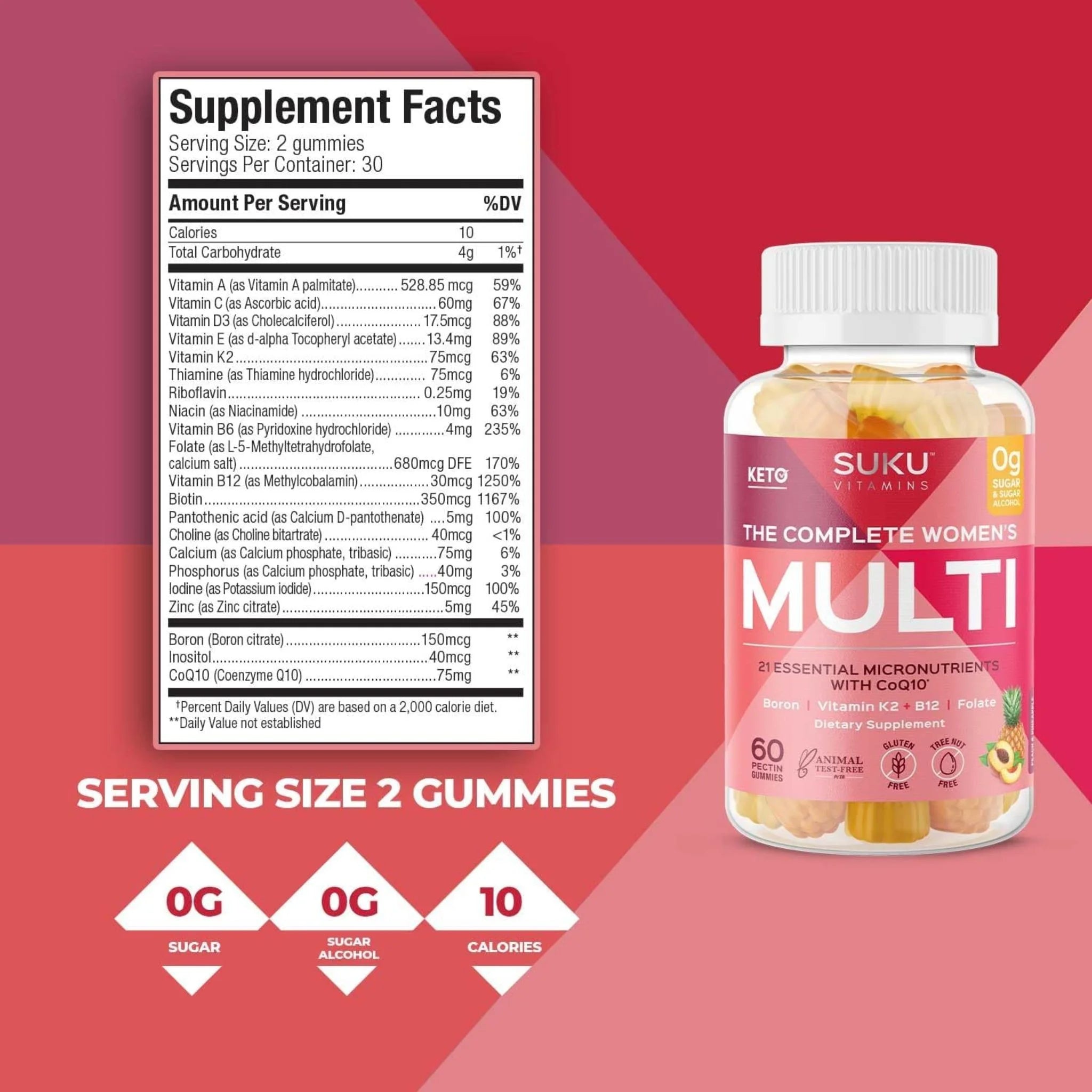 Suku Complete Womens Multivitamin 60ct - Nature's Source Inc