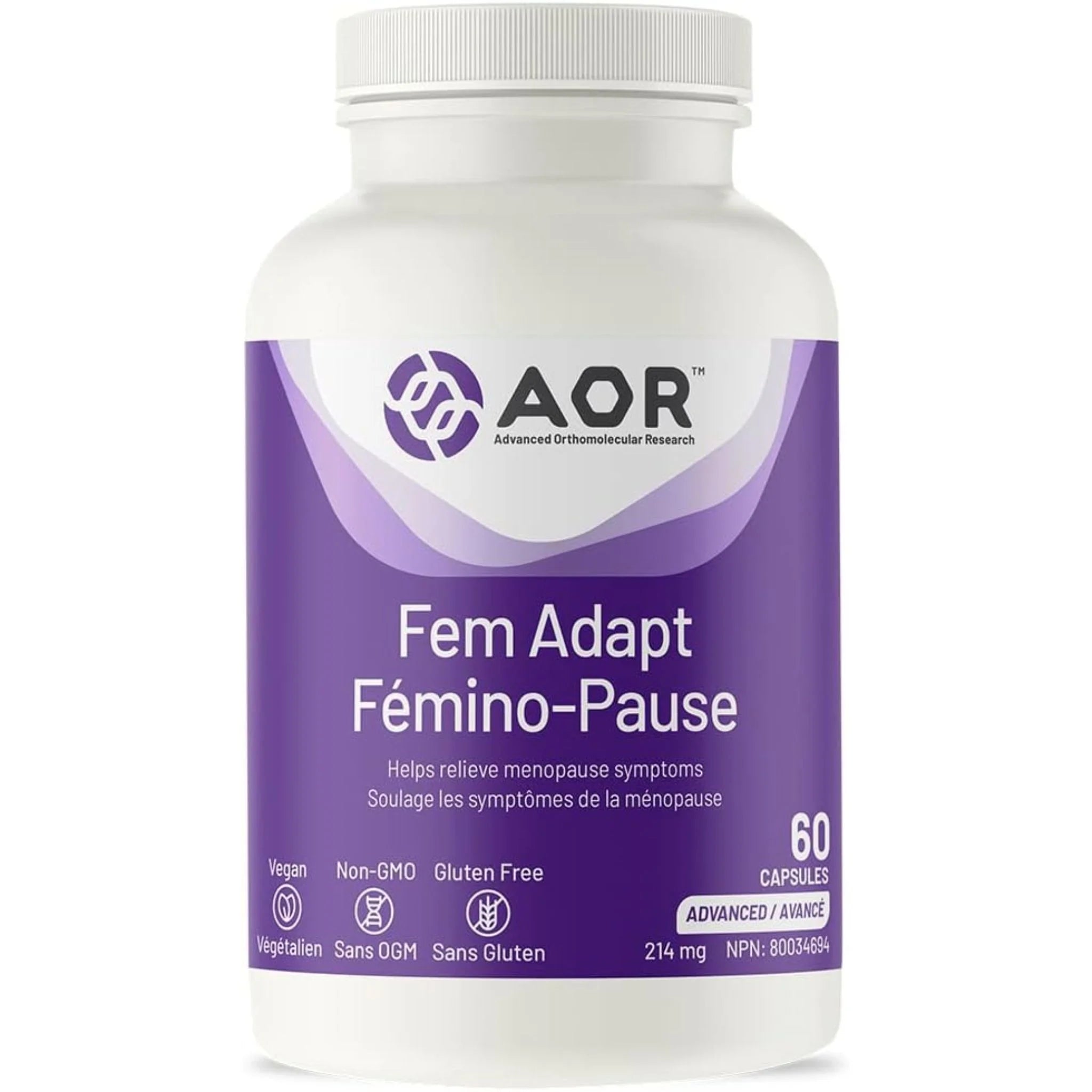 AOR Fem Adapt 60 Capsules - Nature's Source Inc