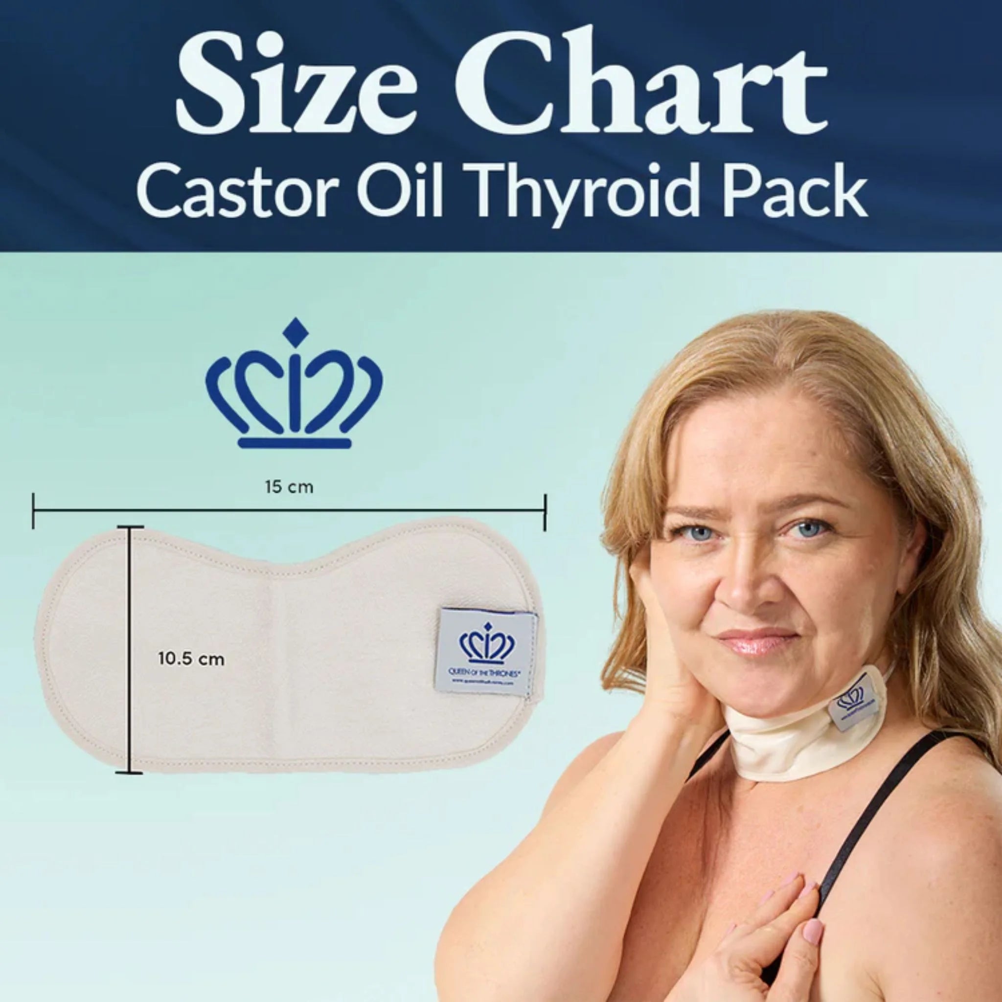 Queen of the Thrones Castor Oil Thyroid Pack 1un
