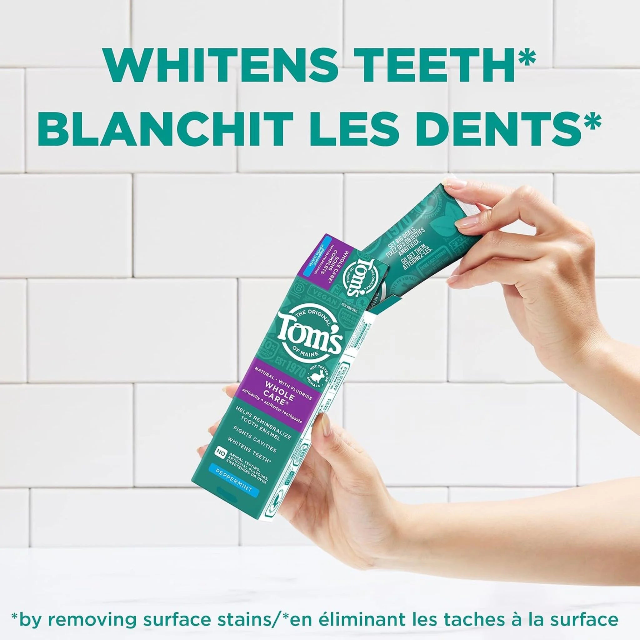 Tom's Of Maine Toothpaste Whole Care Pepprmnt 85ml