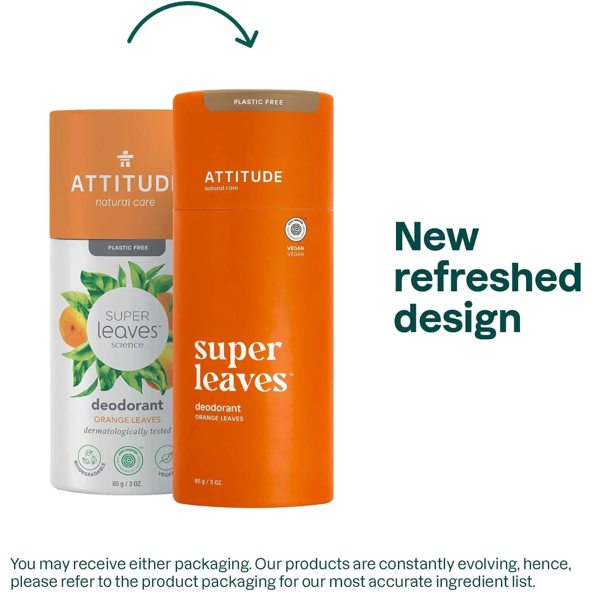 Attitude Deodorant Orange Leaves 85g