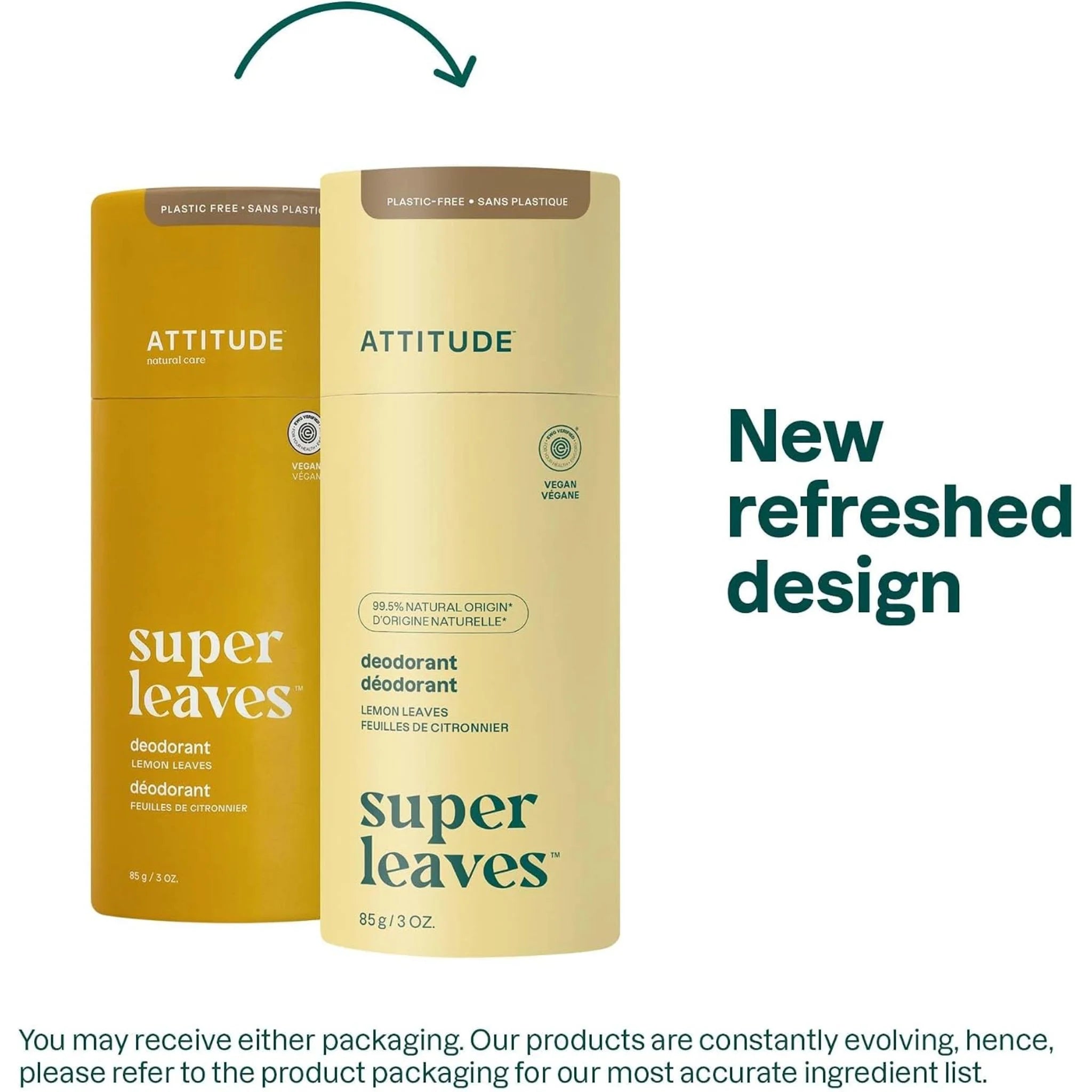 Attitude Deodorant Lemon Leaves 85g