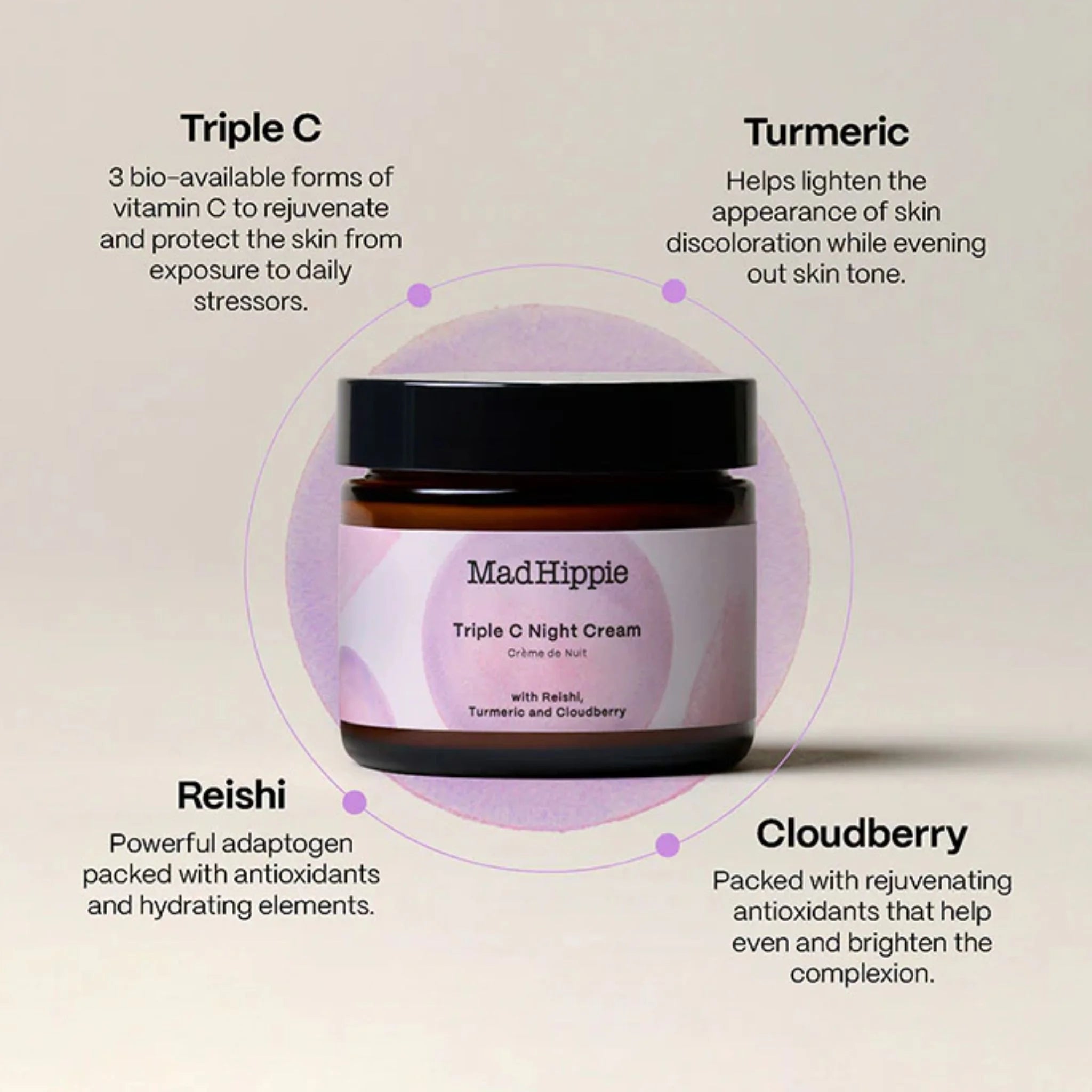 Mad Hippie Triple C Night Cream 60g