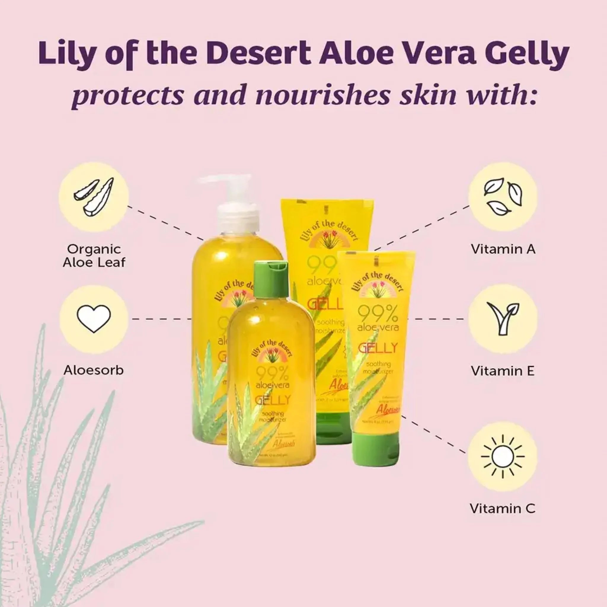 Lily Of The Desert 99% Aloe Vera Gelly Pump 454g