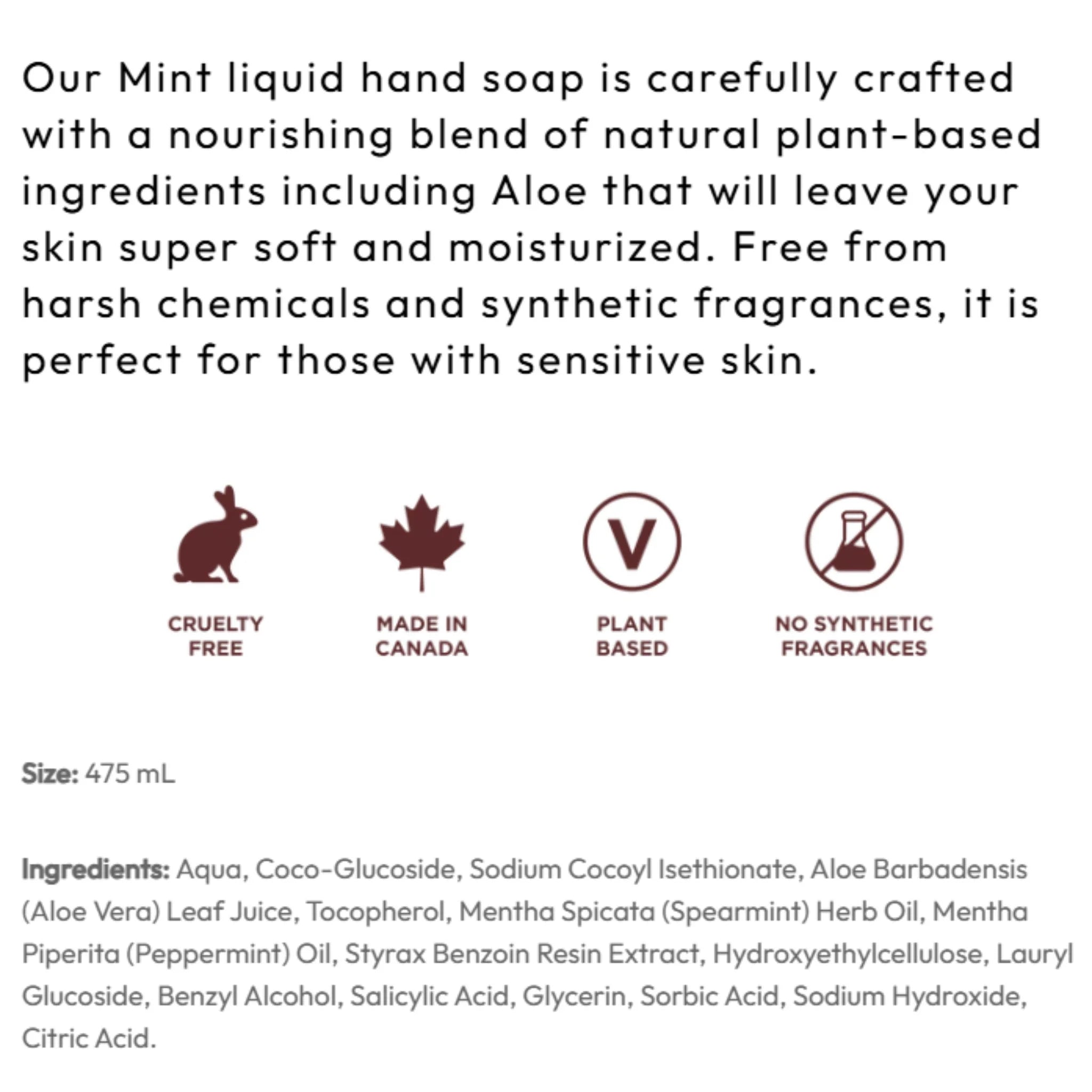 Sensible Liquid Soap Mint 475ml