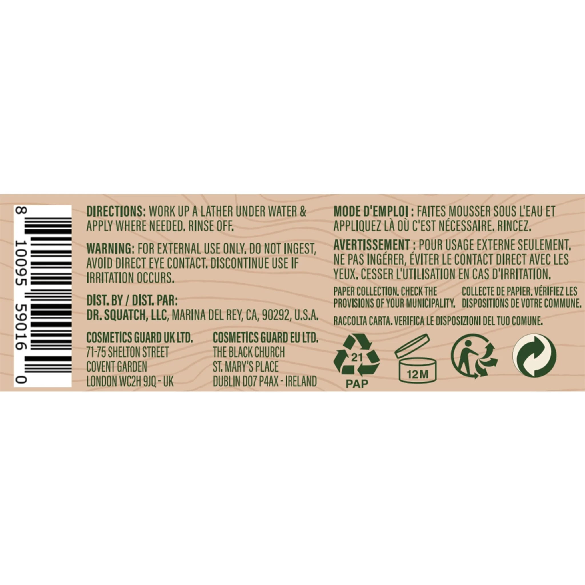 Dr. Squatch Soap Fresh Falls 141.7g