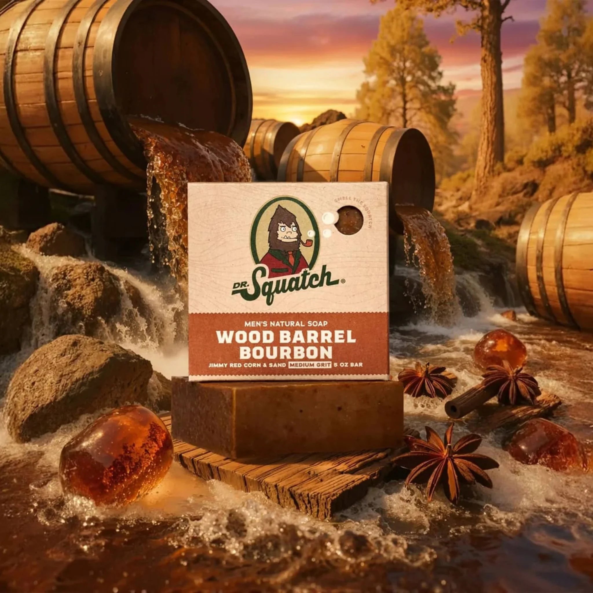 Dr. Squatch Soap Wood Barrel Bourbon 141.7g