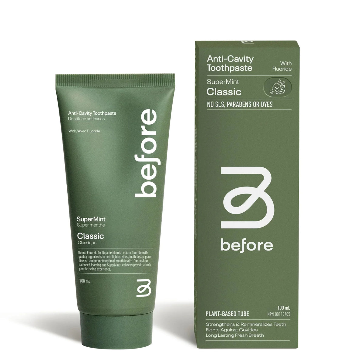 Before Self Care Classic Toothpaste 100ml