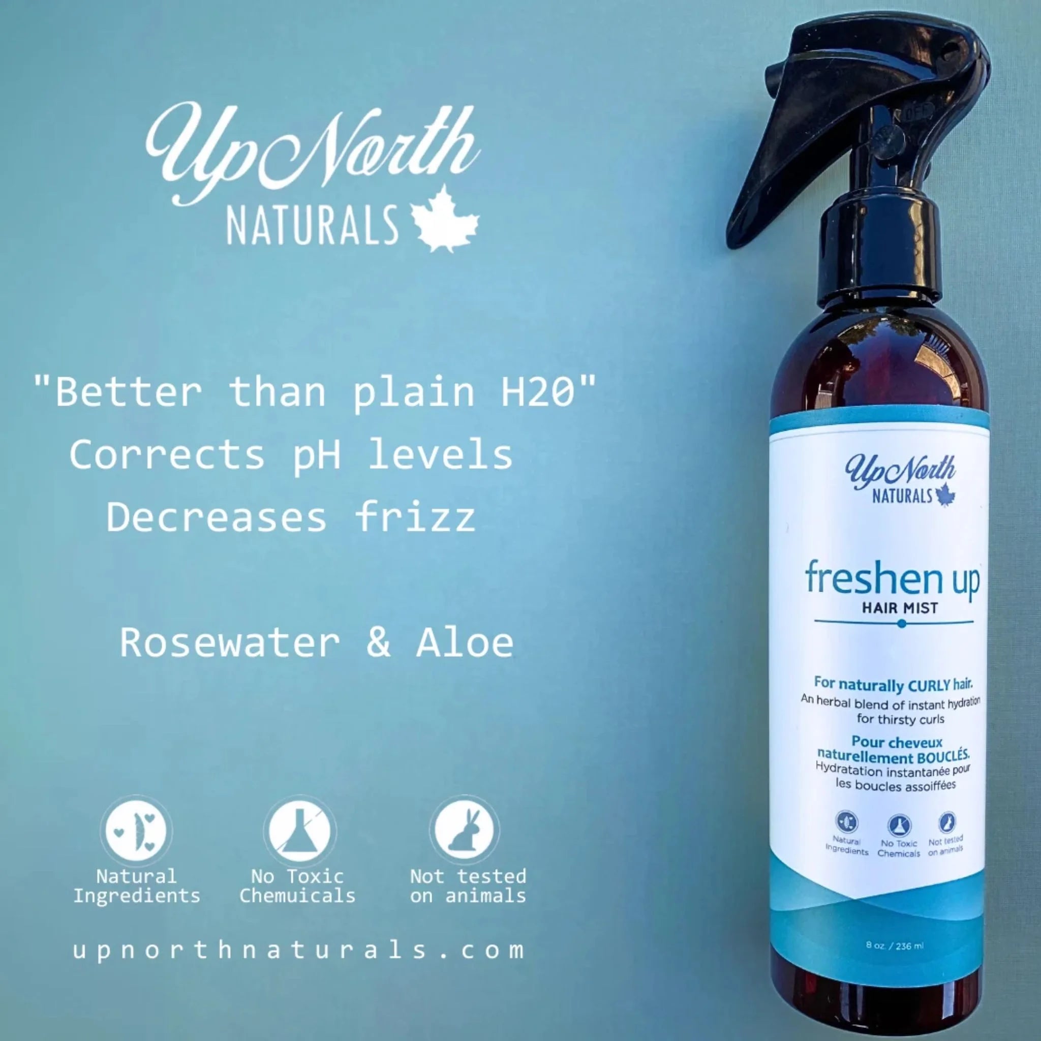 Up North Naturals Freshen Up Hair Mist for Curly Hair 236ml