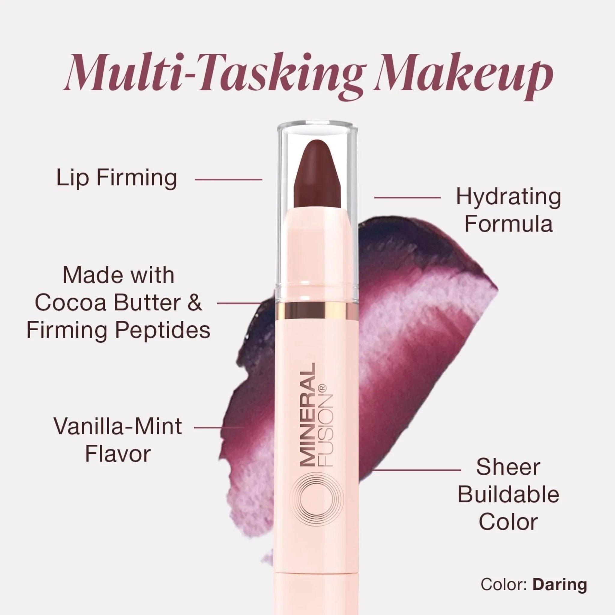 Mineral Fusion Sheer Moist Lip Tint Daring 3g