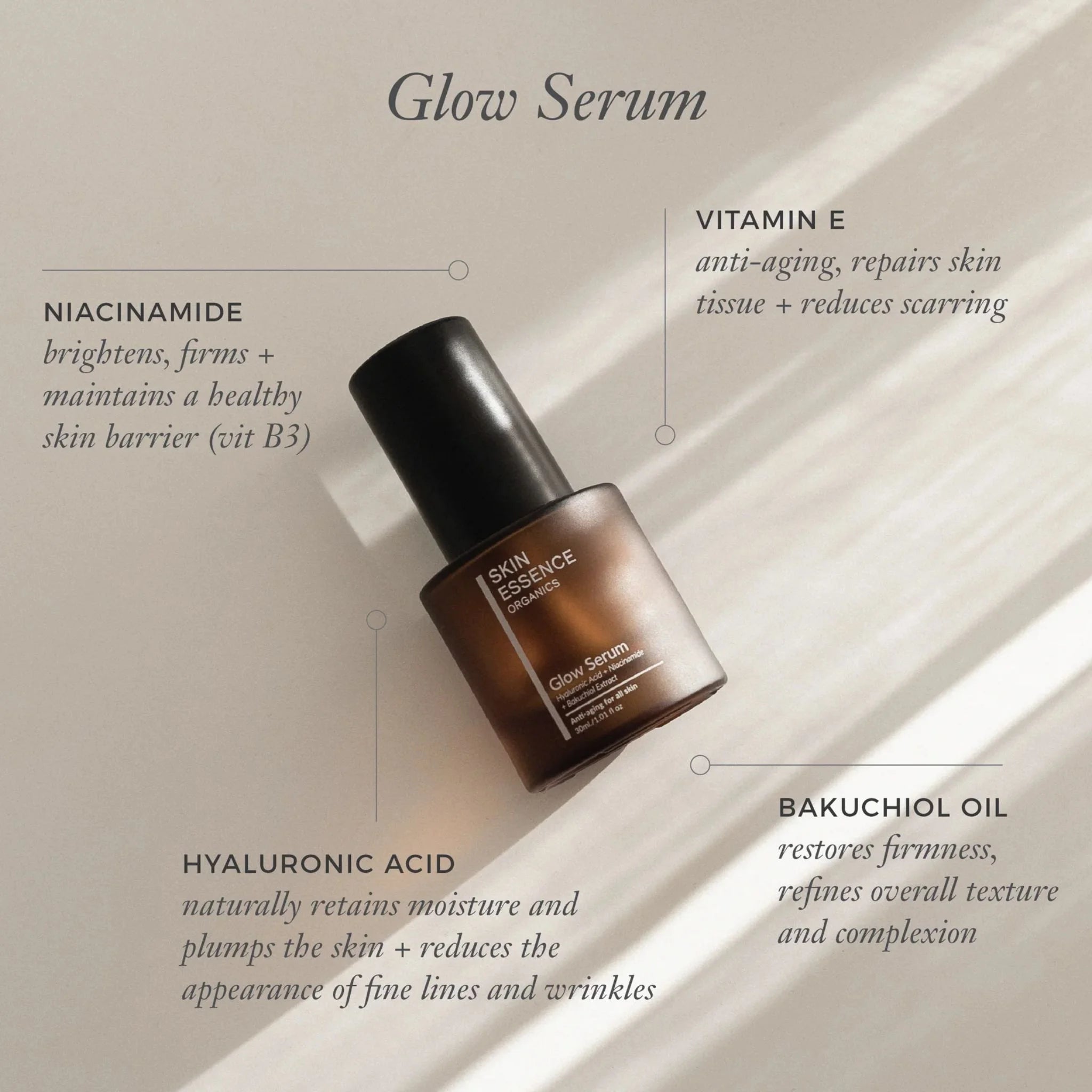 Skin Essence Organics Glow Serum 30ml