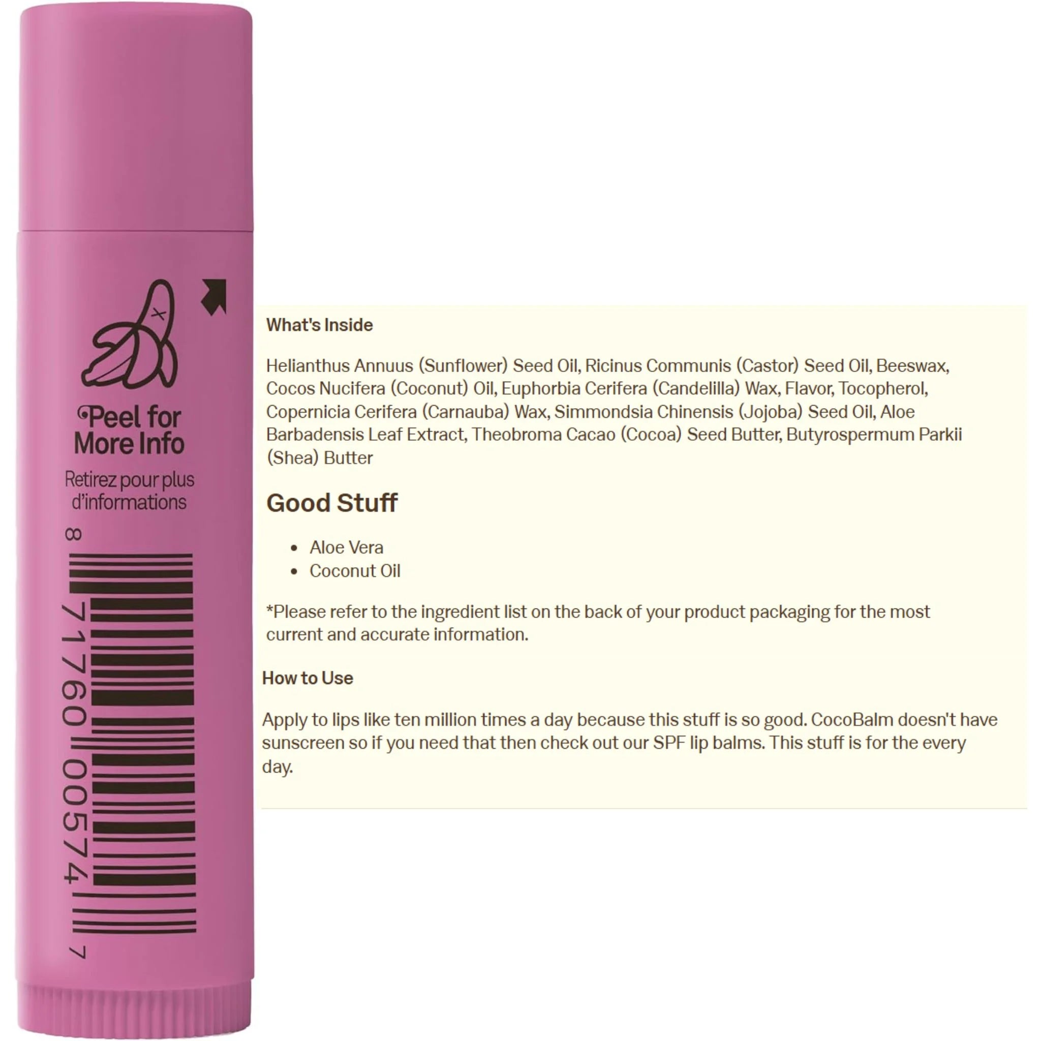 Sun Bum CocoBalm Lip Balm Groove Cherry 4.25g