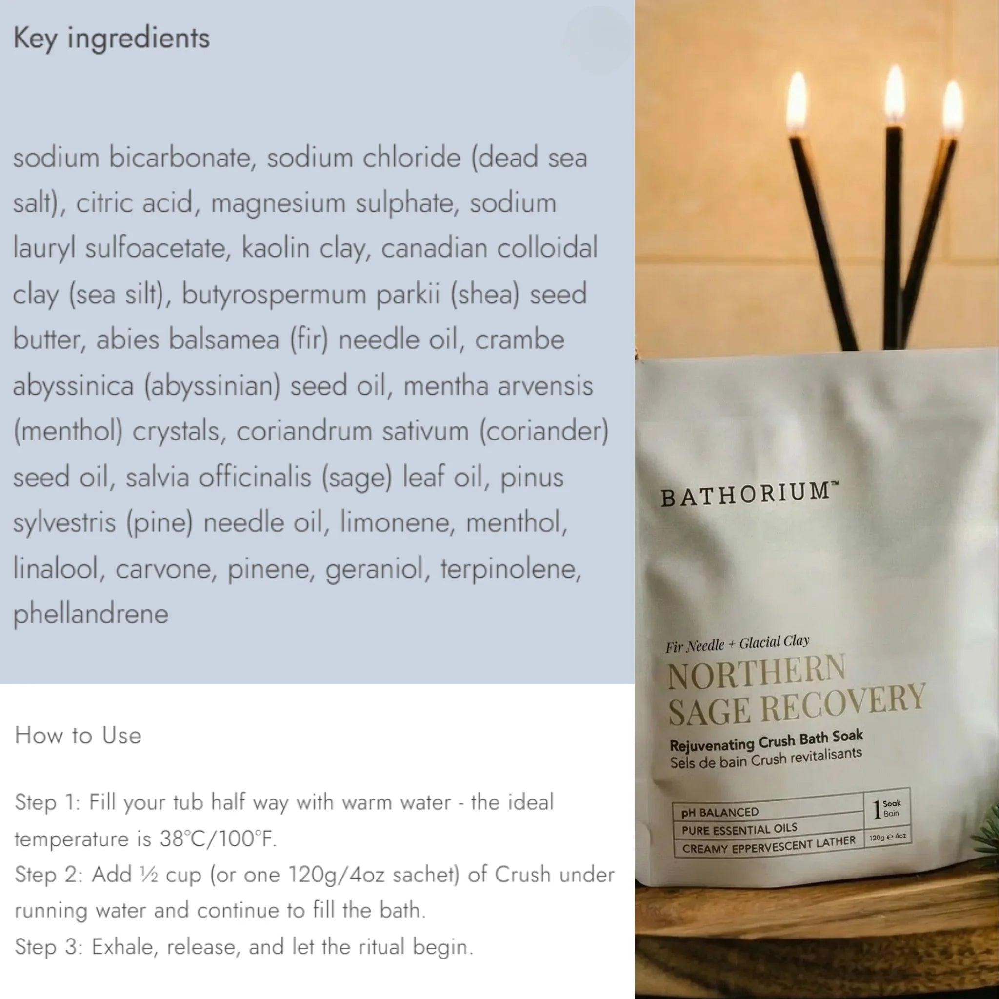 Bathorium Northern Sage Recovery Crush 120g