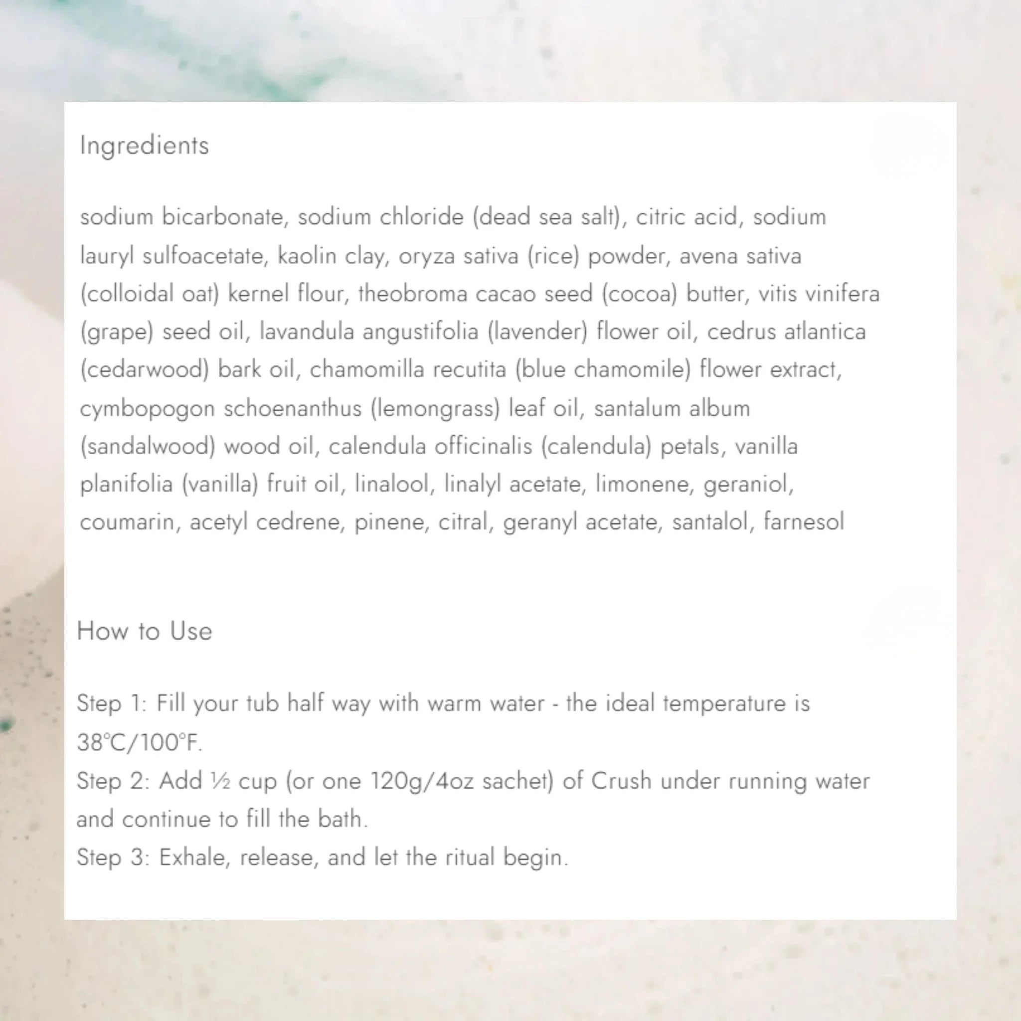 Bathorium Ancient Oat Hydration Crush 120g