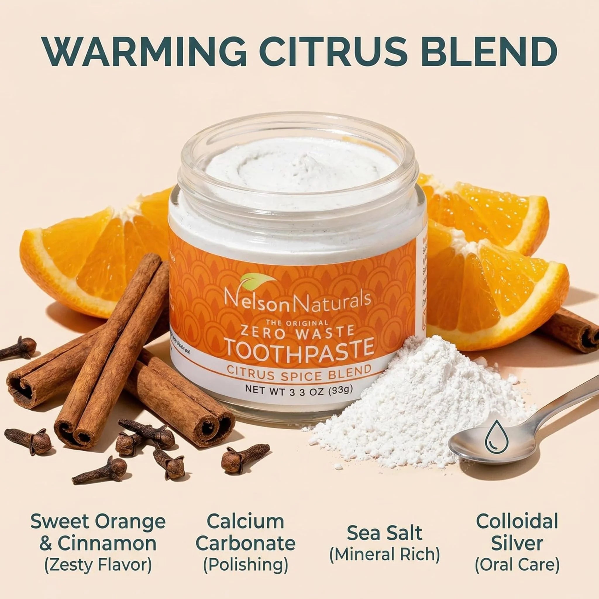 Nelson Naturals Citrus Spice Toothpaste 93g