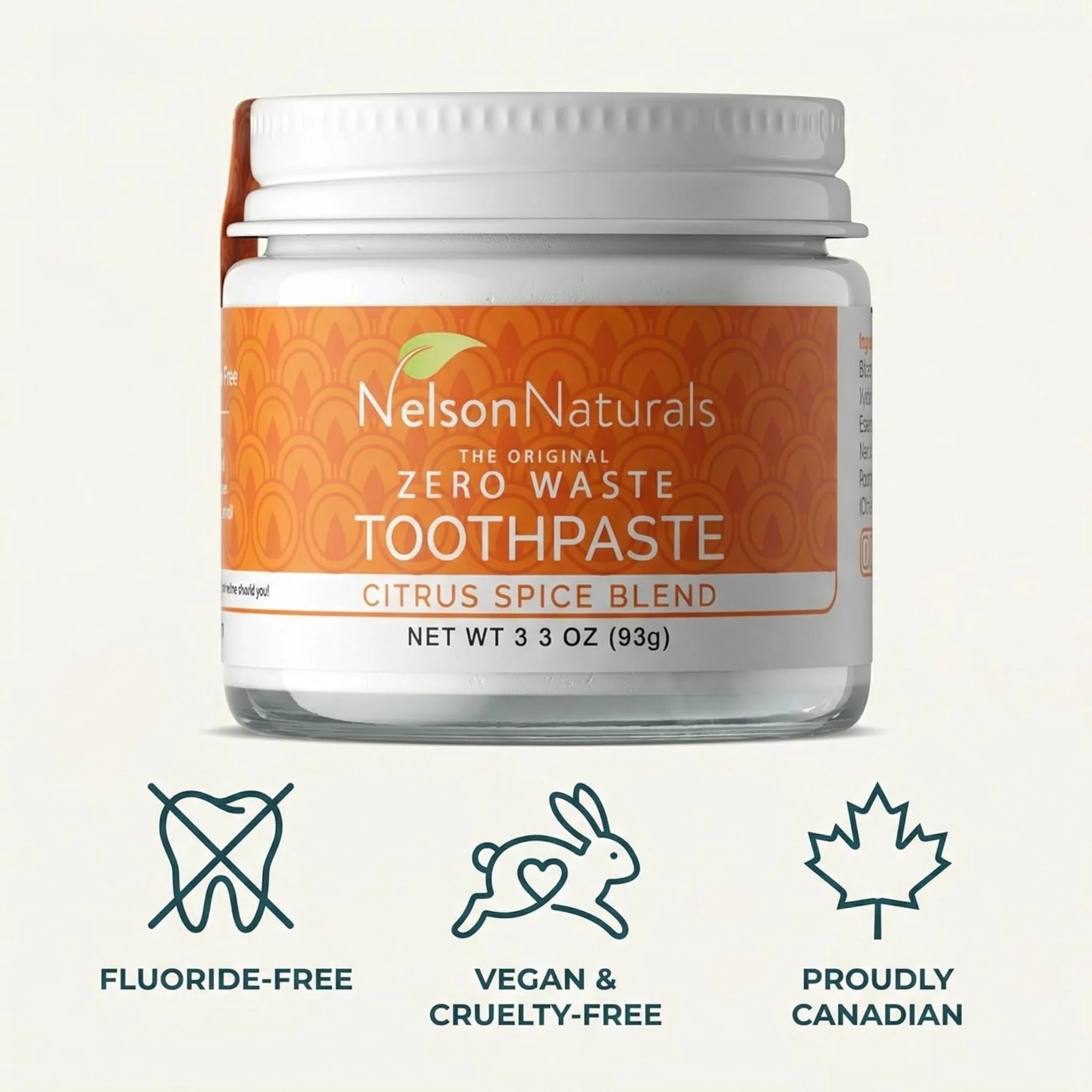 Nelson Naturals Citrus Spice Toothpaste 93g