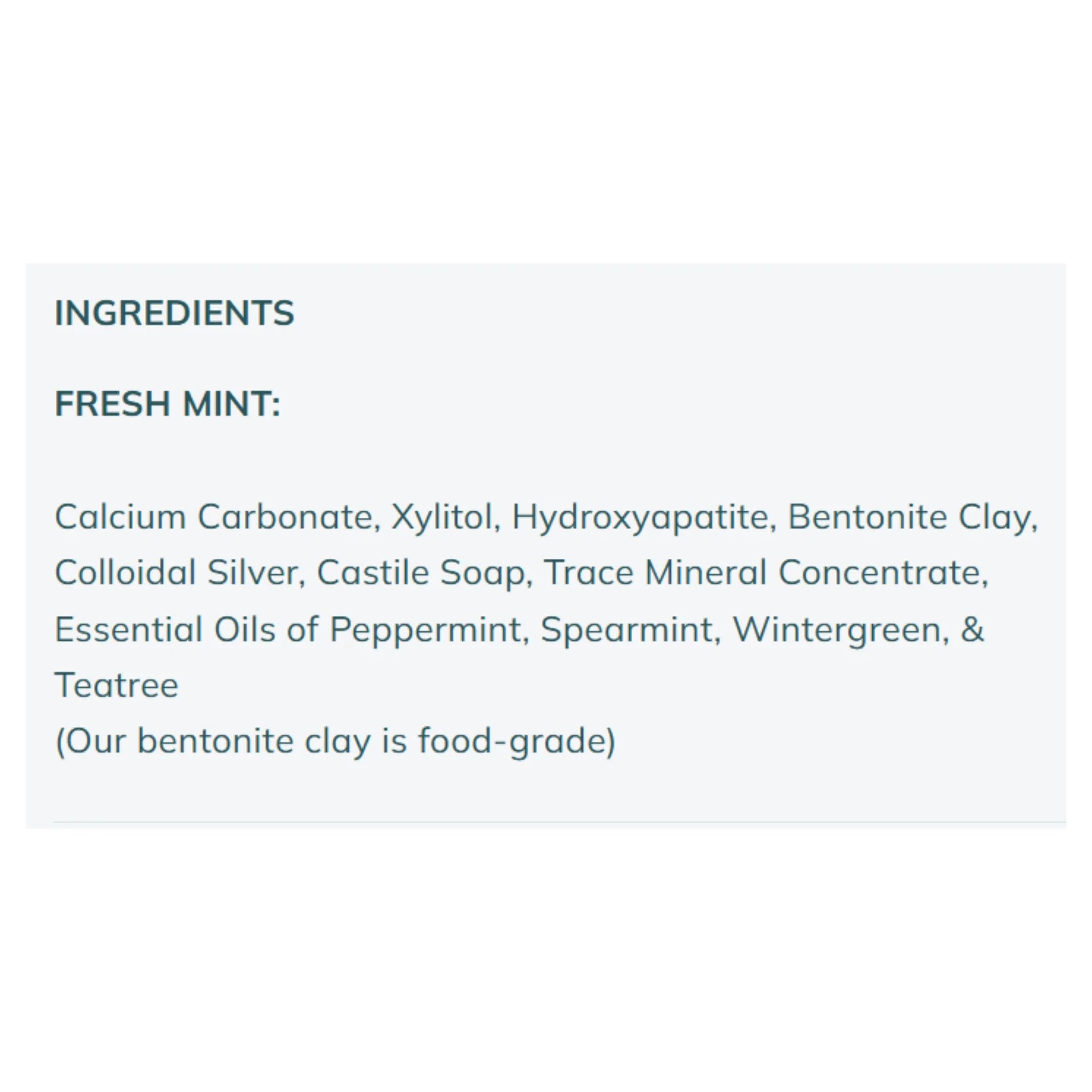 Nelson Naturals Fresh Mint With Hydroxyapatite 93g - Nature's Source Inc