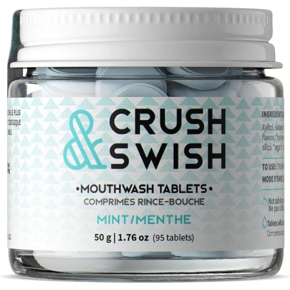 Nelson Naturals Crush & Swish Mouthwash Tablets 50g