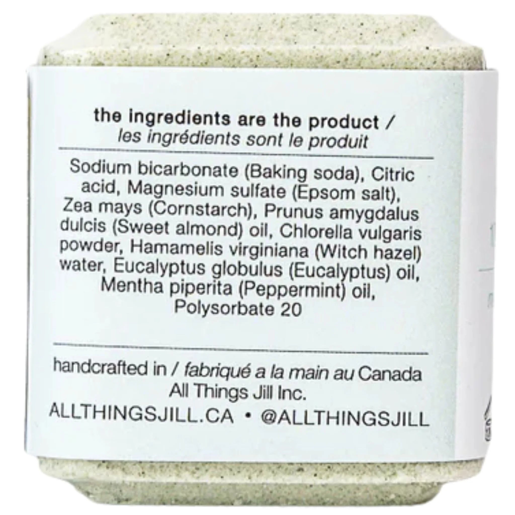 All Things Jill Eucalyptus + Mint Bath Bomb 110g