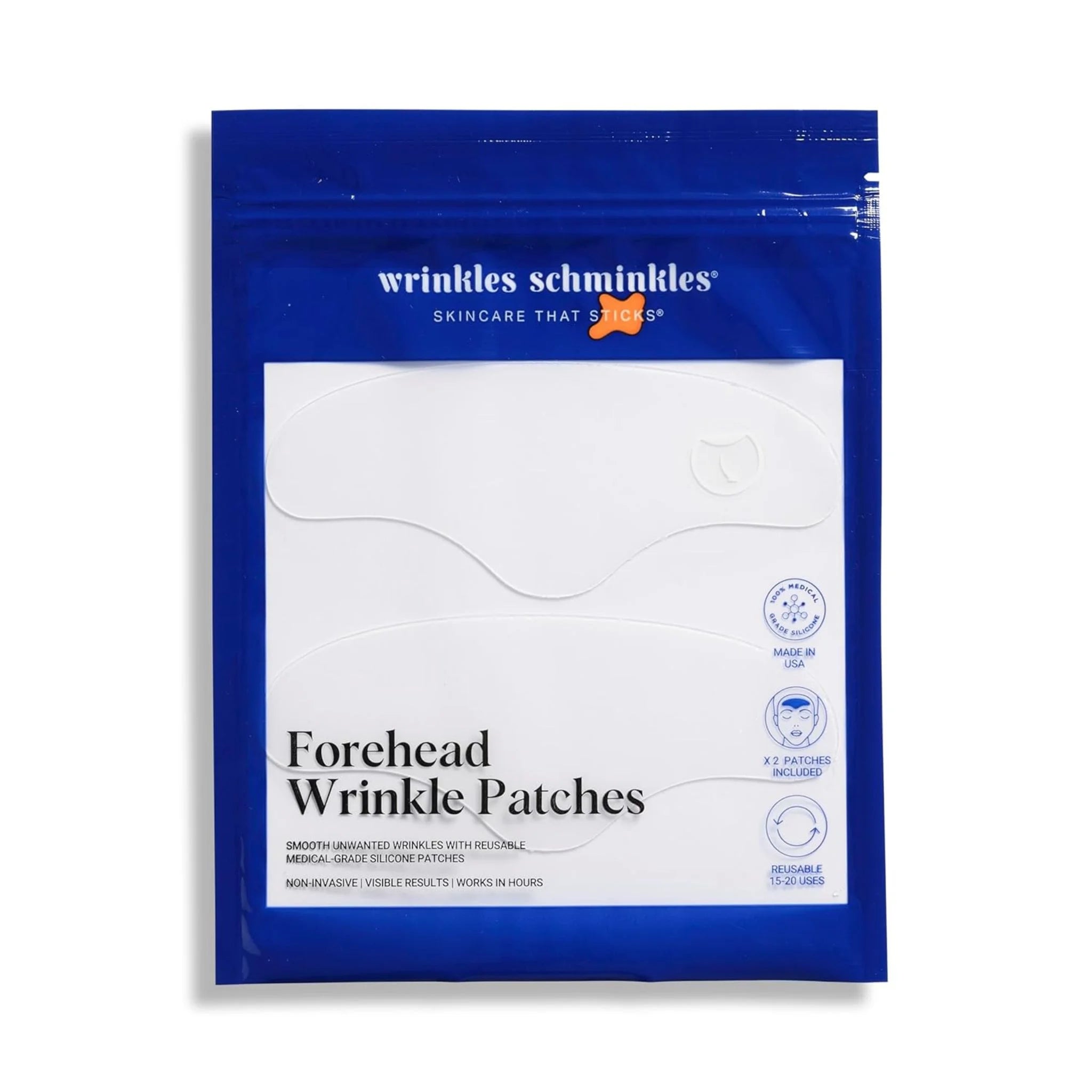 Wrinkles Schminkles Forehead Patches Reusable 2ct - Nature's Source Inc