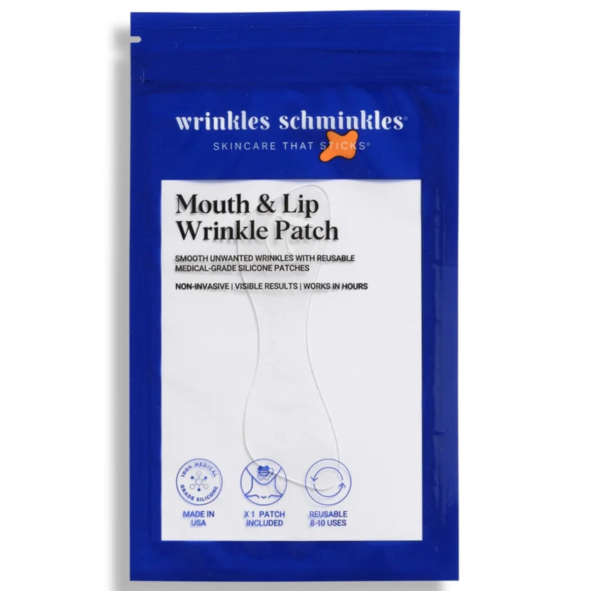 Wrinkles Schminkles Mouth & Lip Wrinkle Patches Reuse 2ct