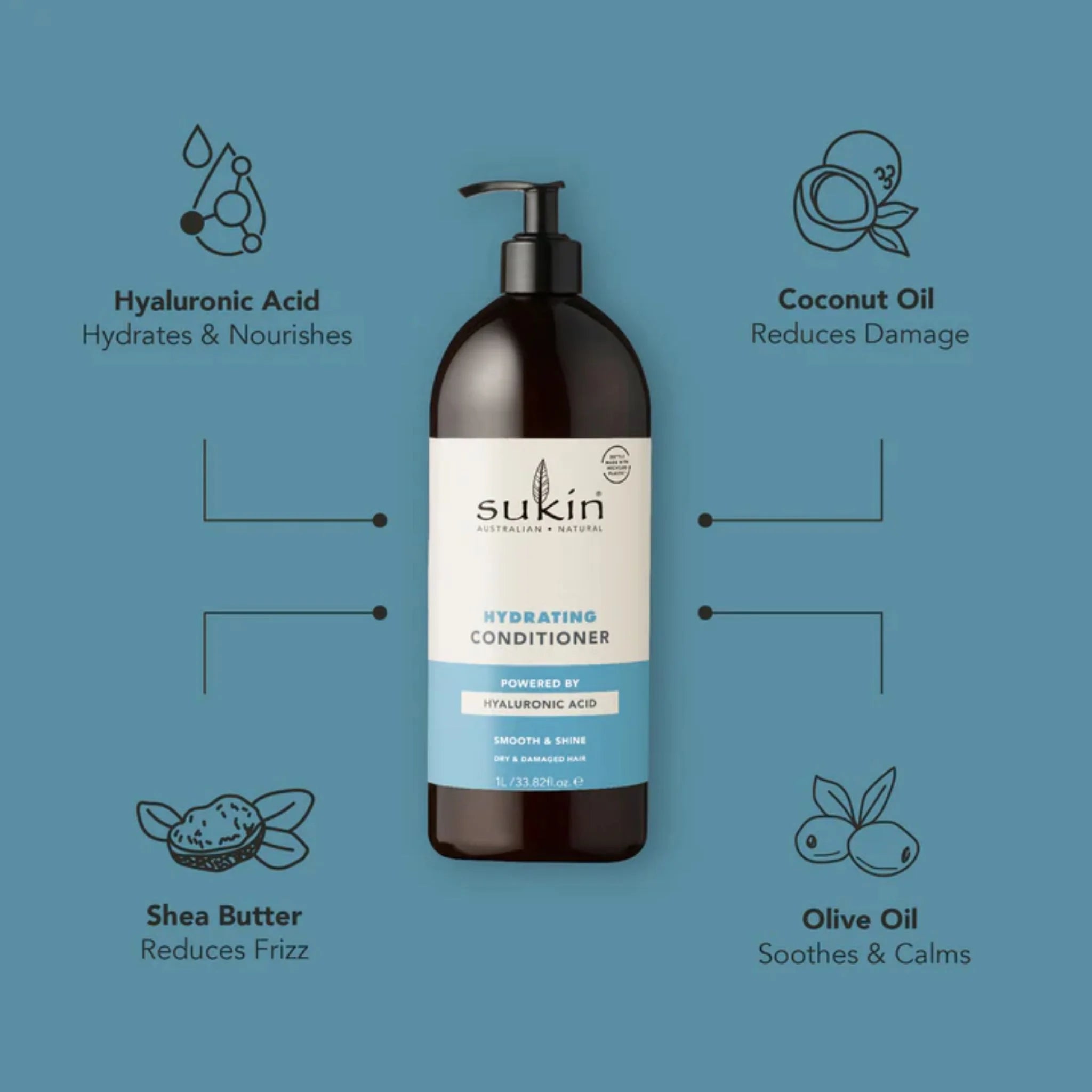 Sukin Naturals Hydrating Conditioner 1L