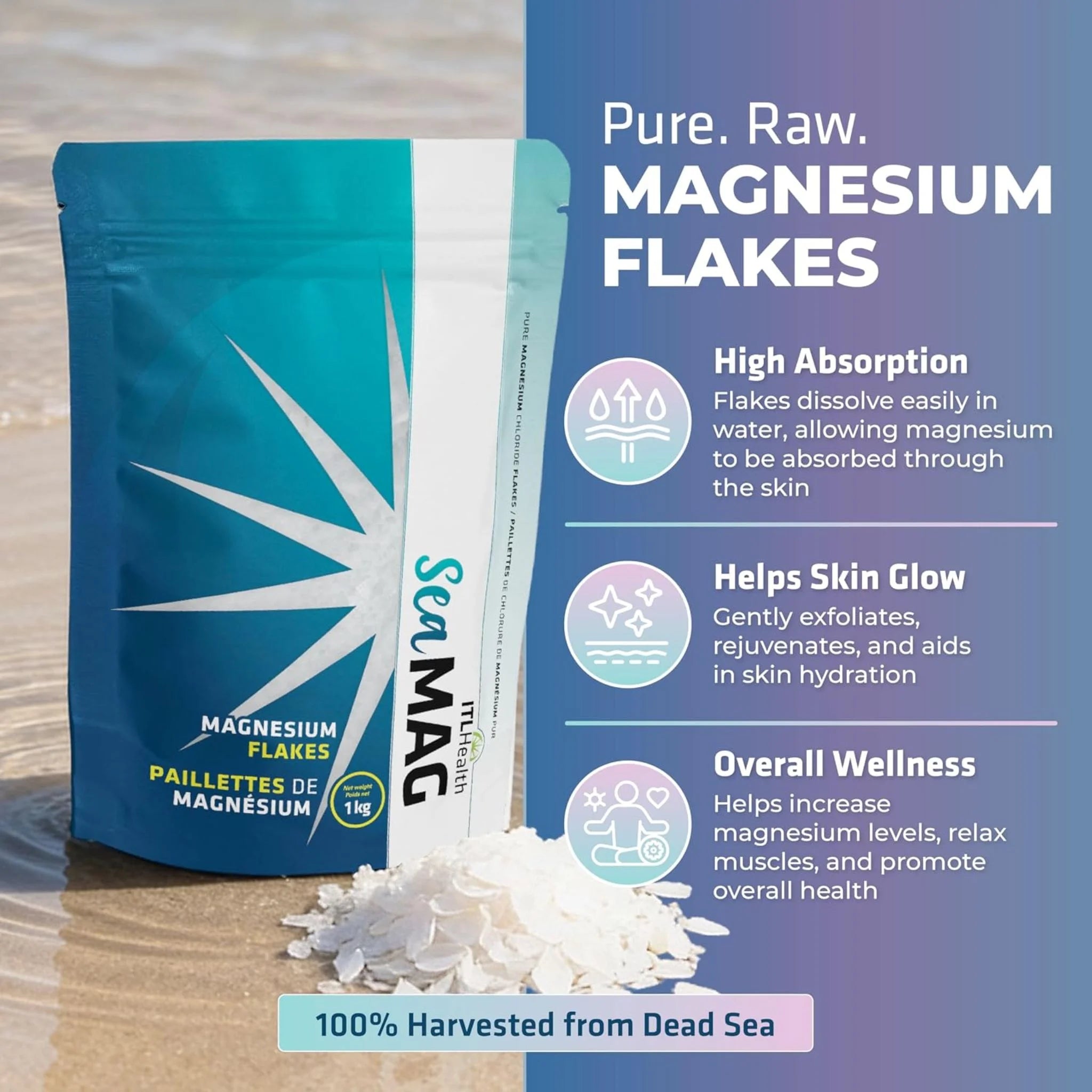ITL Health SeaMAG Magnesium Flakes 1kg