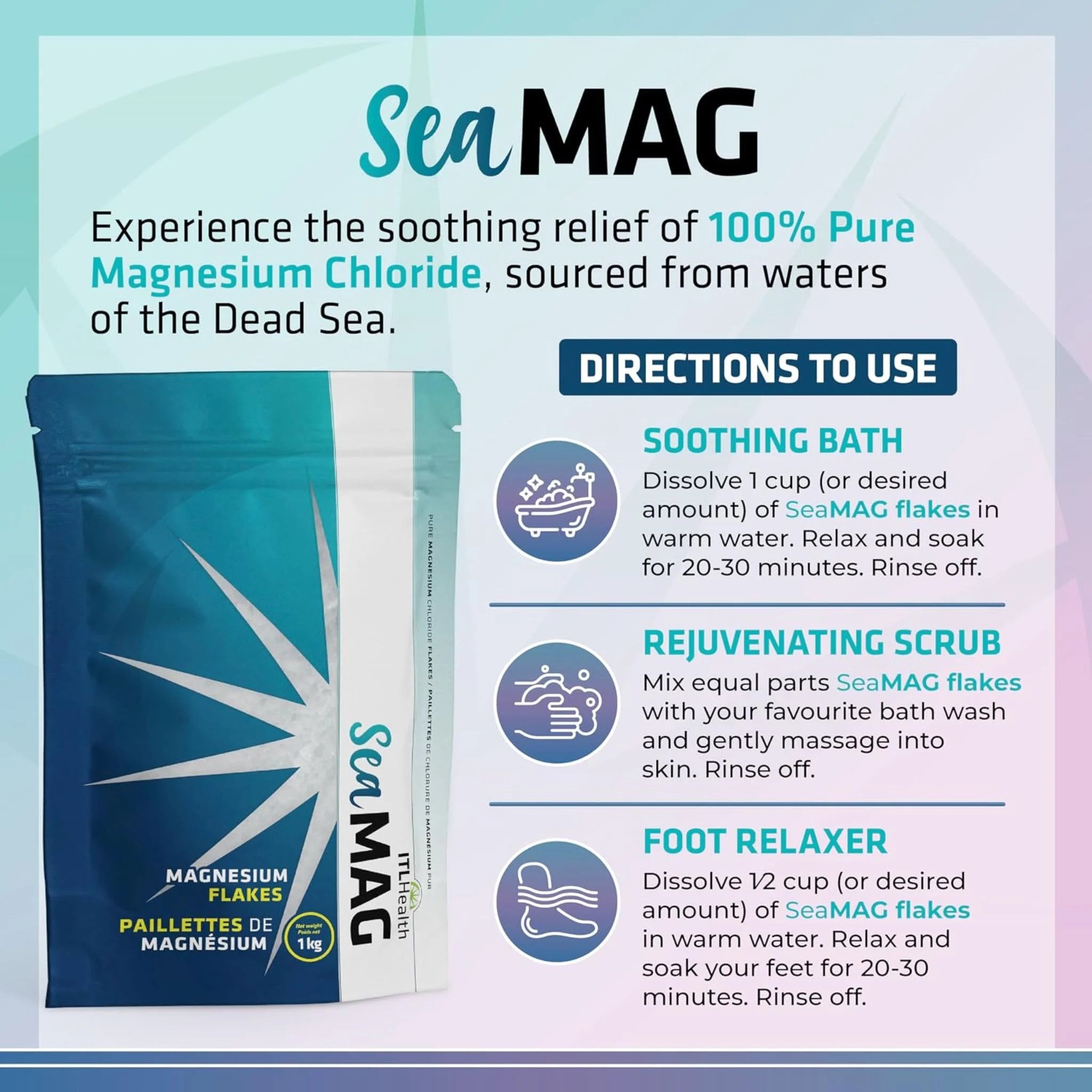 ITL Health SeaMAG Magnesium Flakes 1kg