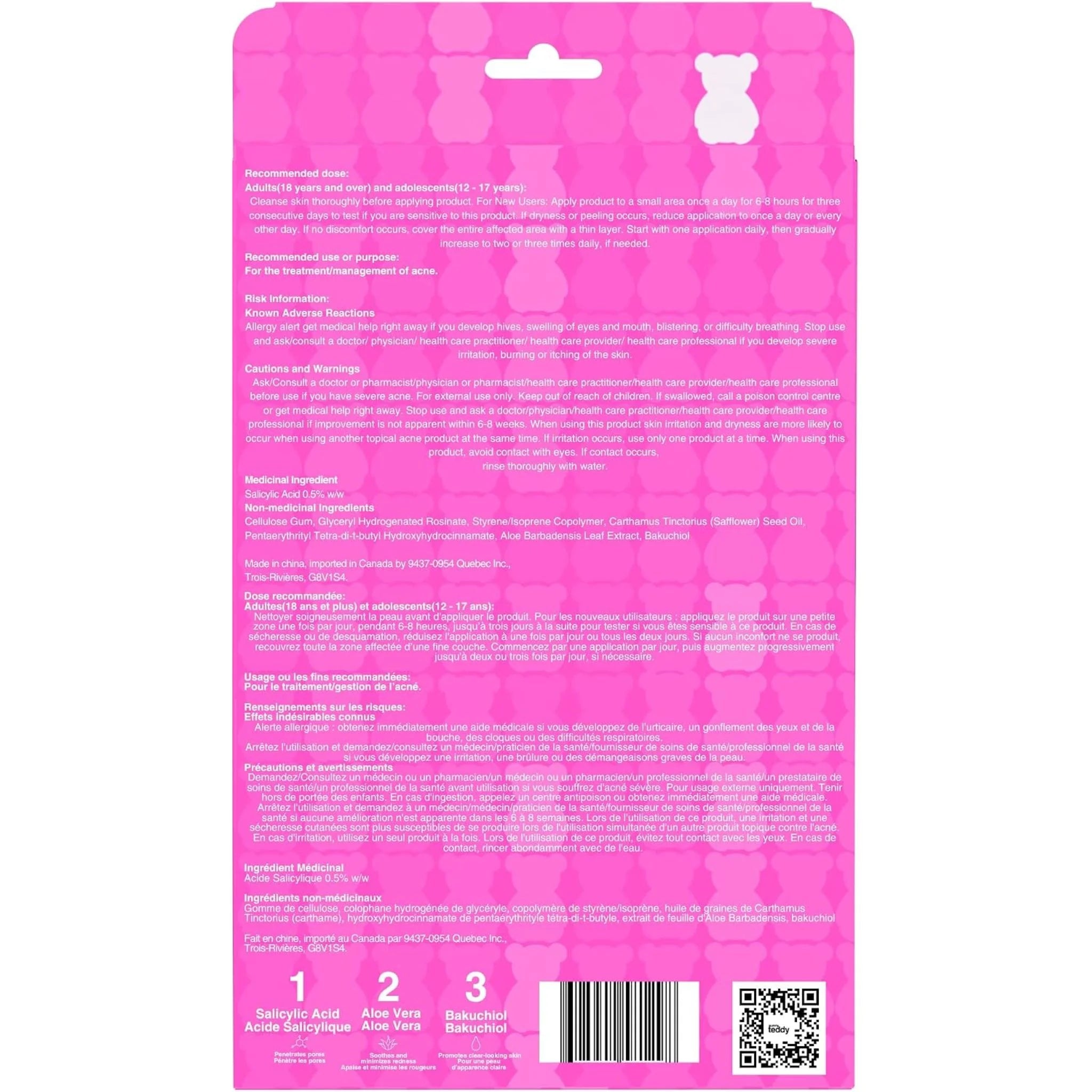 Sunny Teddy Anti Acne Patch Teddy Bear 36 Patches