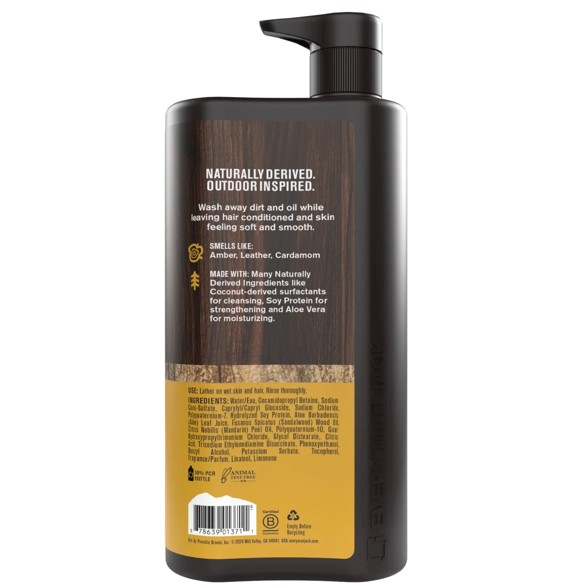 Every Man Jack 3-in-1 All Over Wash Sandalwood 852ml - Nature's Source Inc