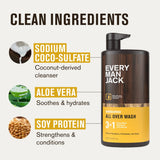 Every Man Jack 3-in-1 All Over Wash Sandalwood 852ml - Nature's Source Inc
