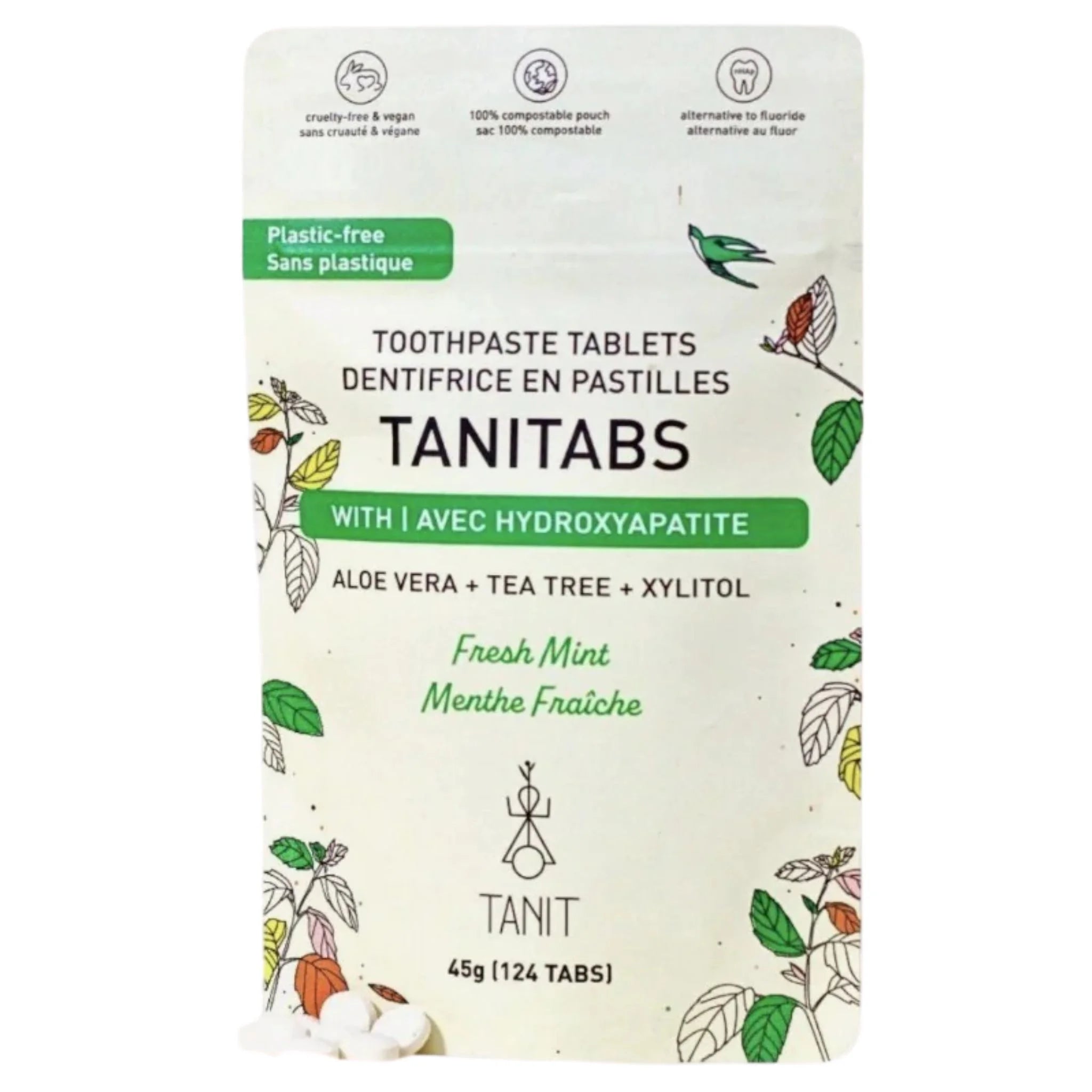 Tanit Toothpaste Fresh Mint Refill 124 Tablets - Nature's Source Inc