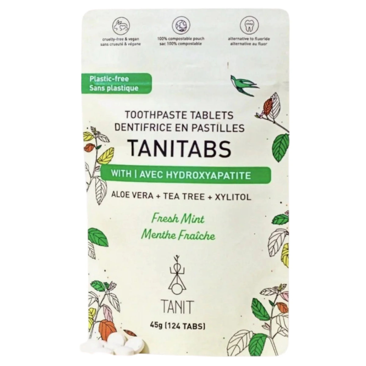 Tanit Toothpaste Fresh Mint Refill 124 Tablets - Nature's Source Inc
