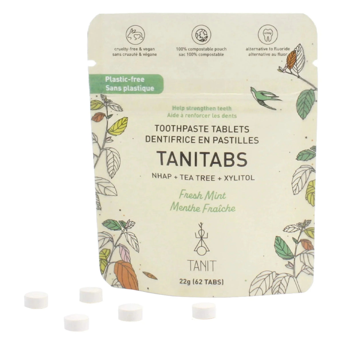 Tanit Toothpaste Fresh Mint Refill 62 Tablets