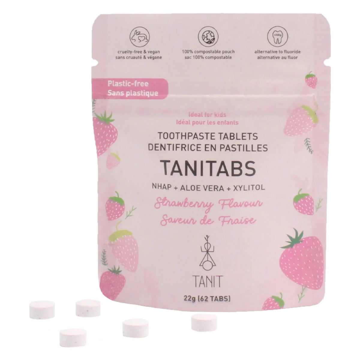 Tanit Toothpaste Strawberry 62 Tablets