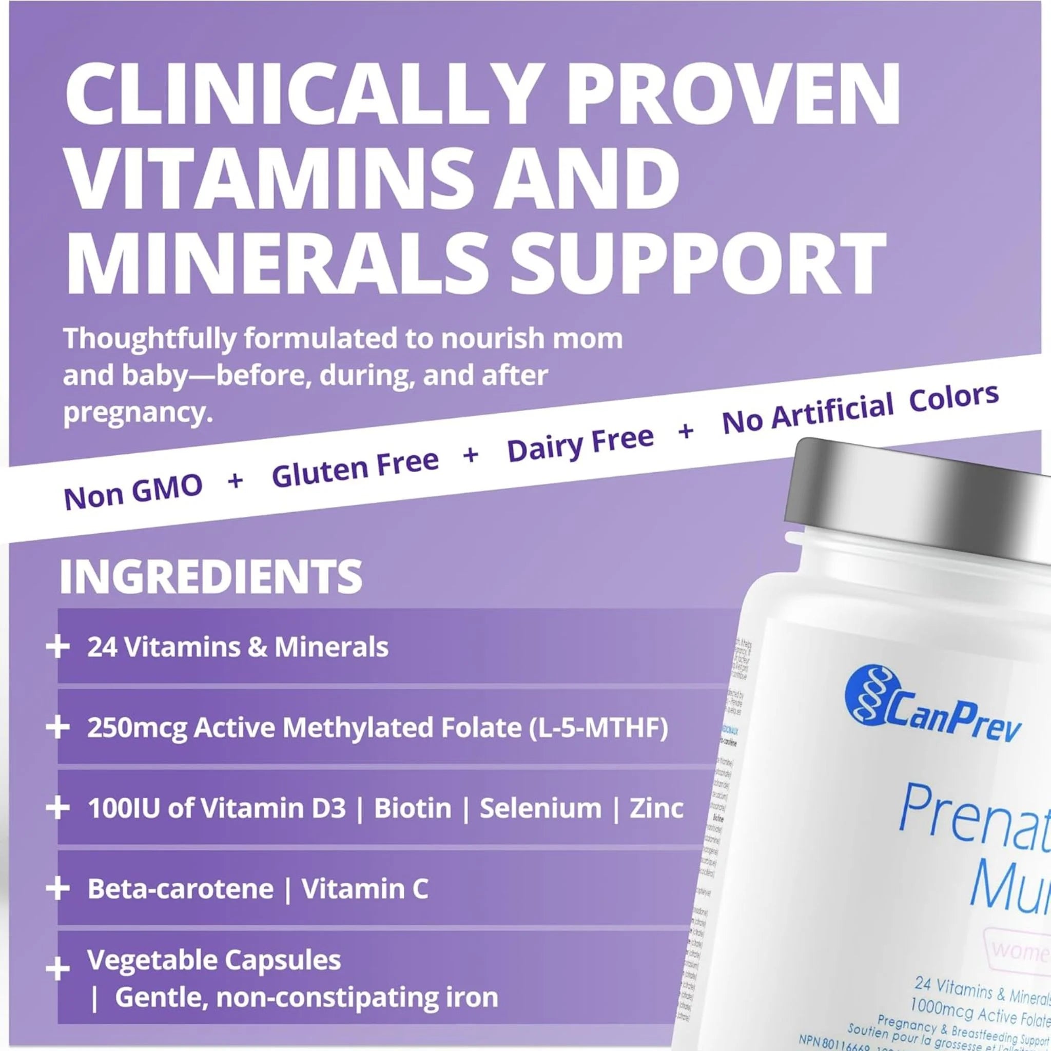 CanPrev Prenatal Multi Women 120 vcaps