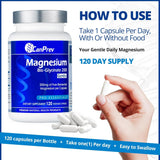 CanPrev Magnesium BisGlycinate 200mgs 120 Vegan Capsules - Nature's Source Inc